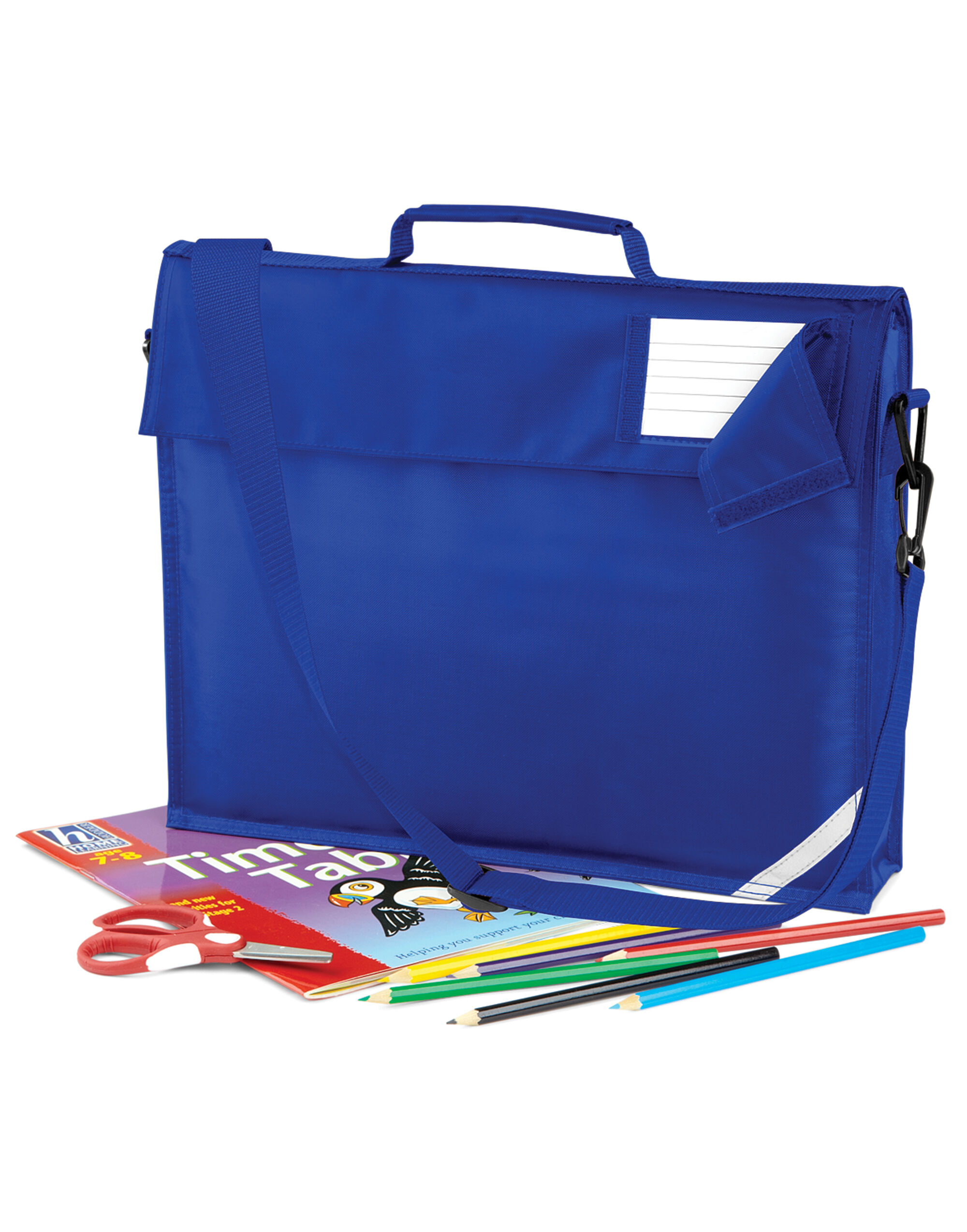 QD457 Junior Book Bag With Strap Bright Royal