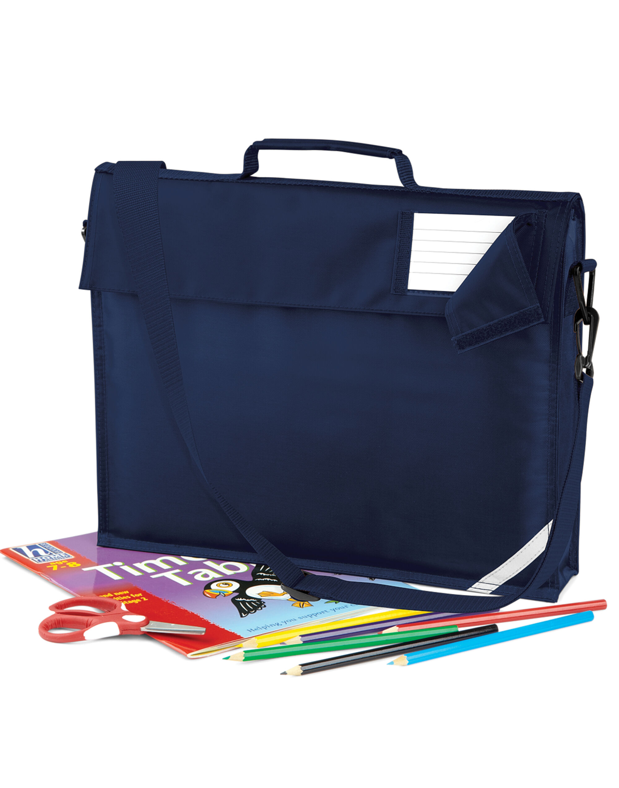 QD457 Junior Book Bag With Strap French Navy