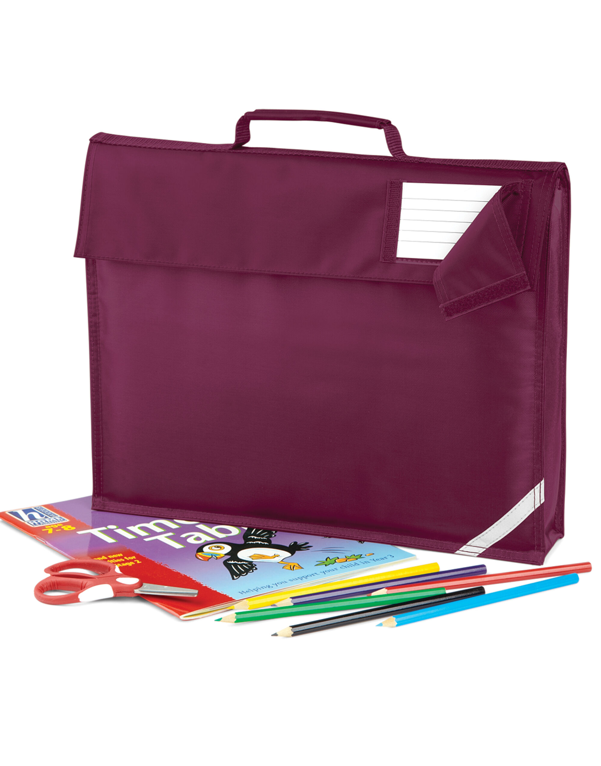 QD51 Junior Book Bag Burgundy
