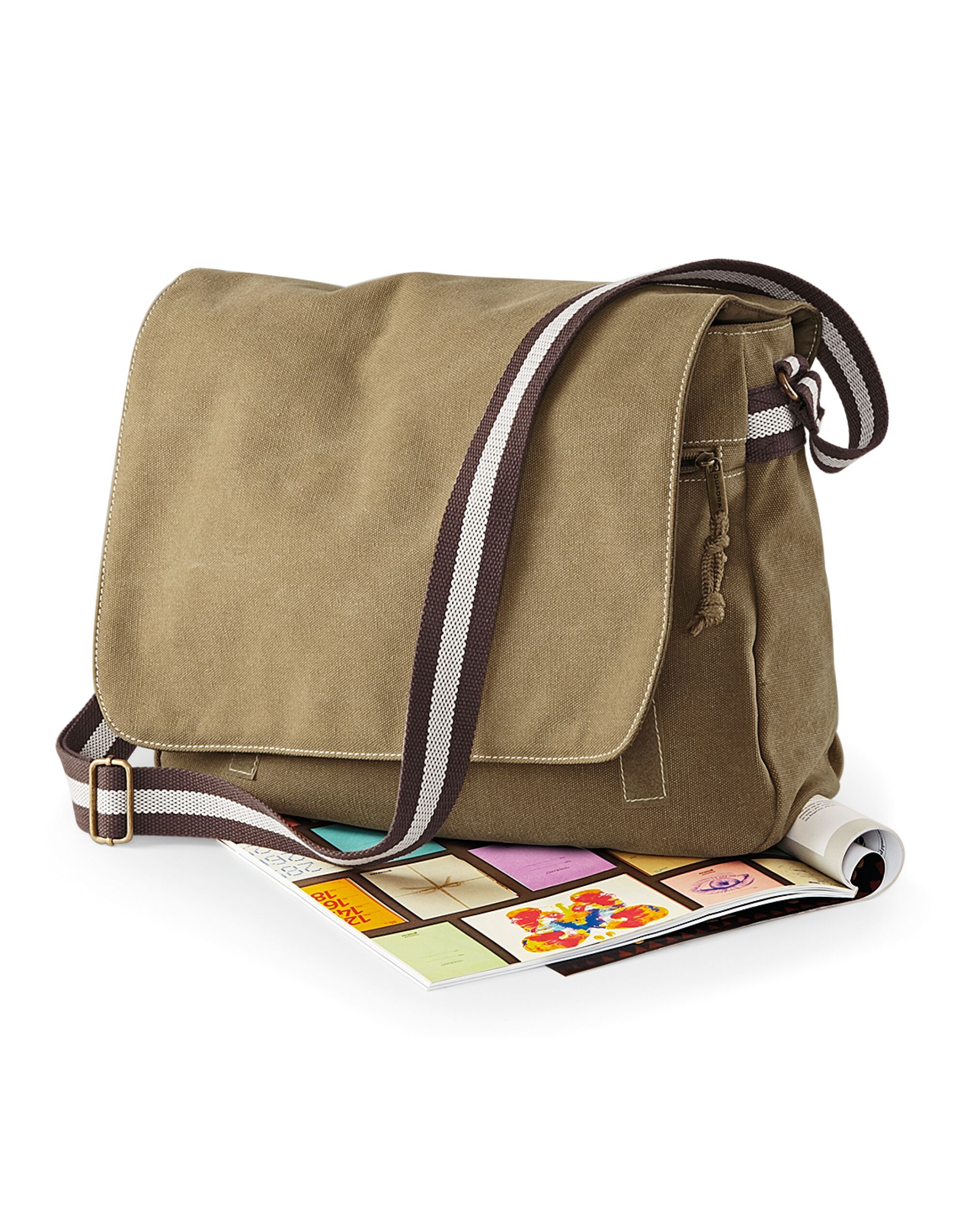 QD610 Vintage Canvas Despatch Bag Sahara