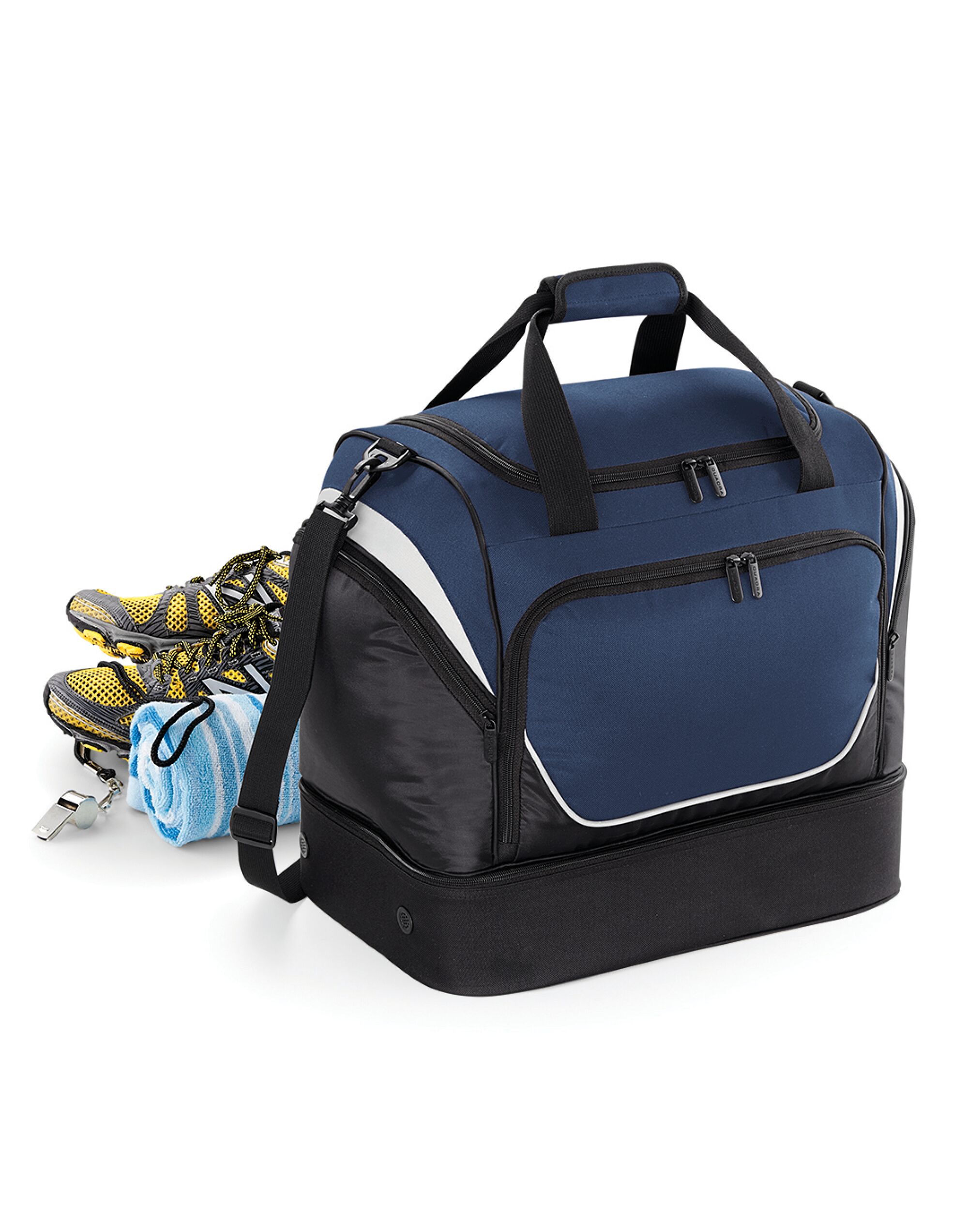 QS285 Pro Team Hardbase Holdall French Navy/Black/White