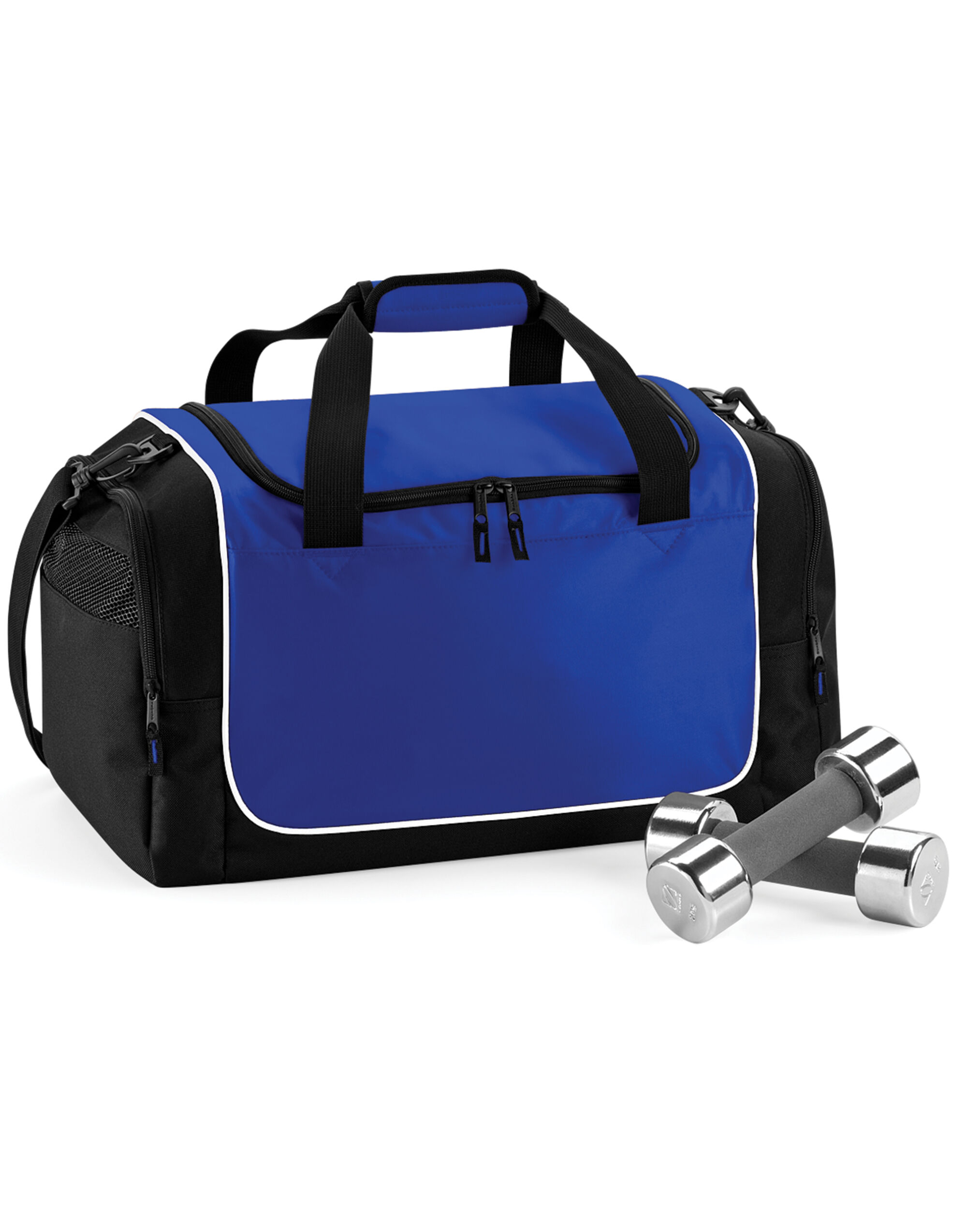 QS77 Teamwear Locker Bag Bright Royal/Black/White