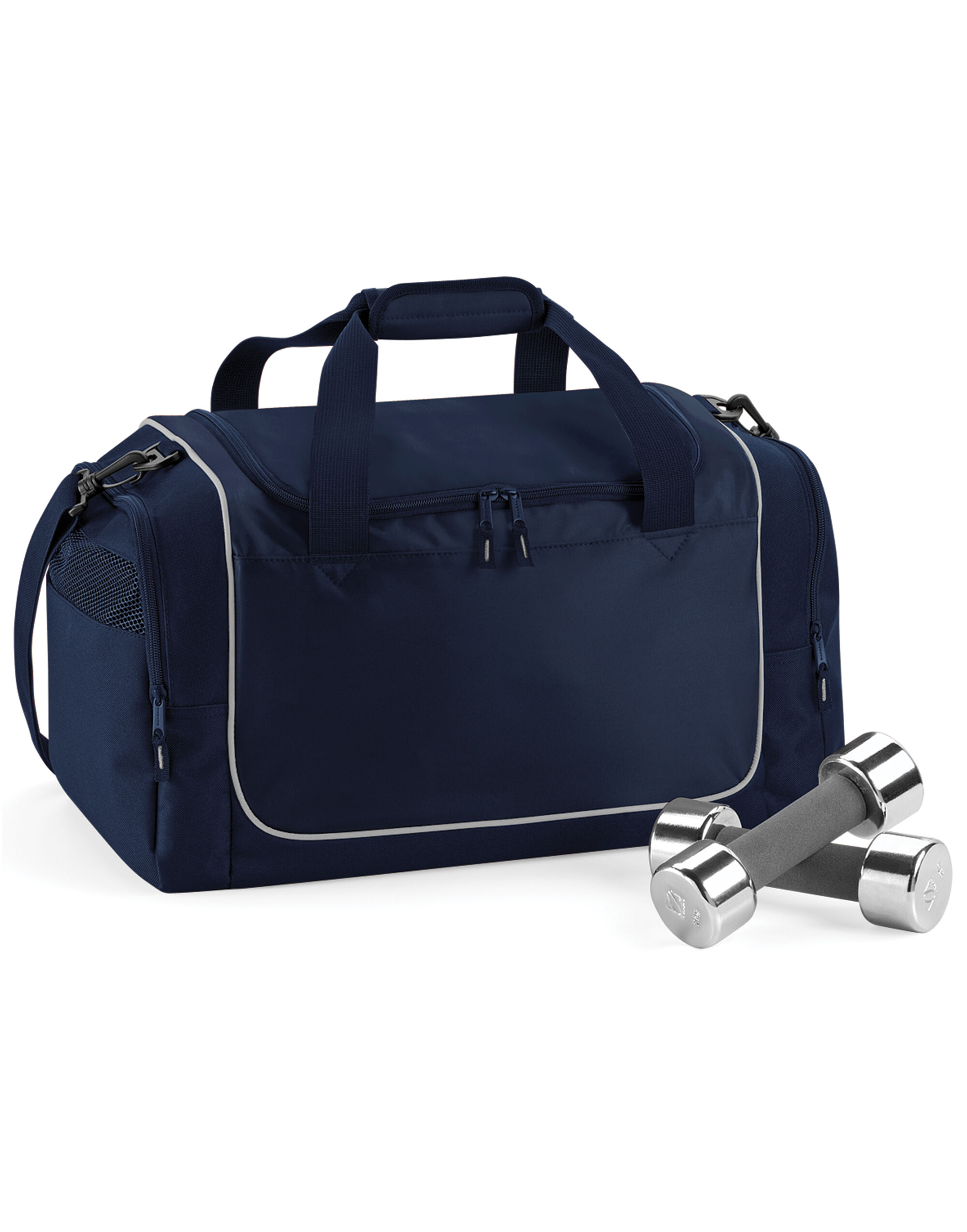 QS77 Teamwear Locker Bag French Navy/Light Grey