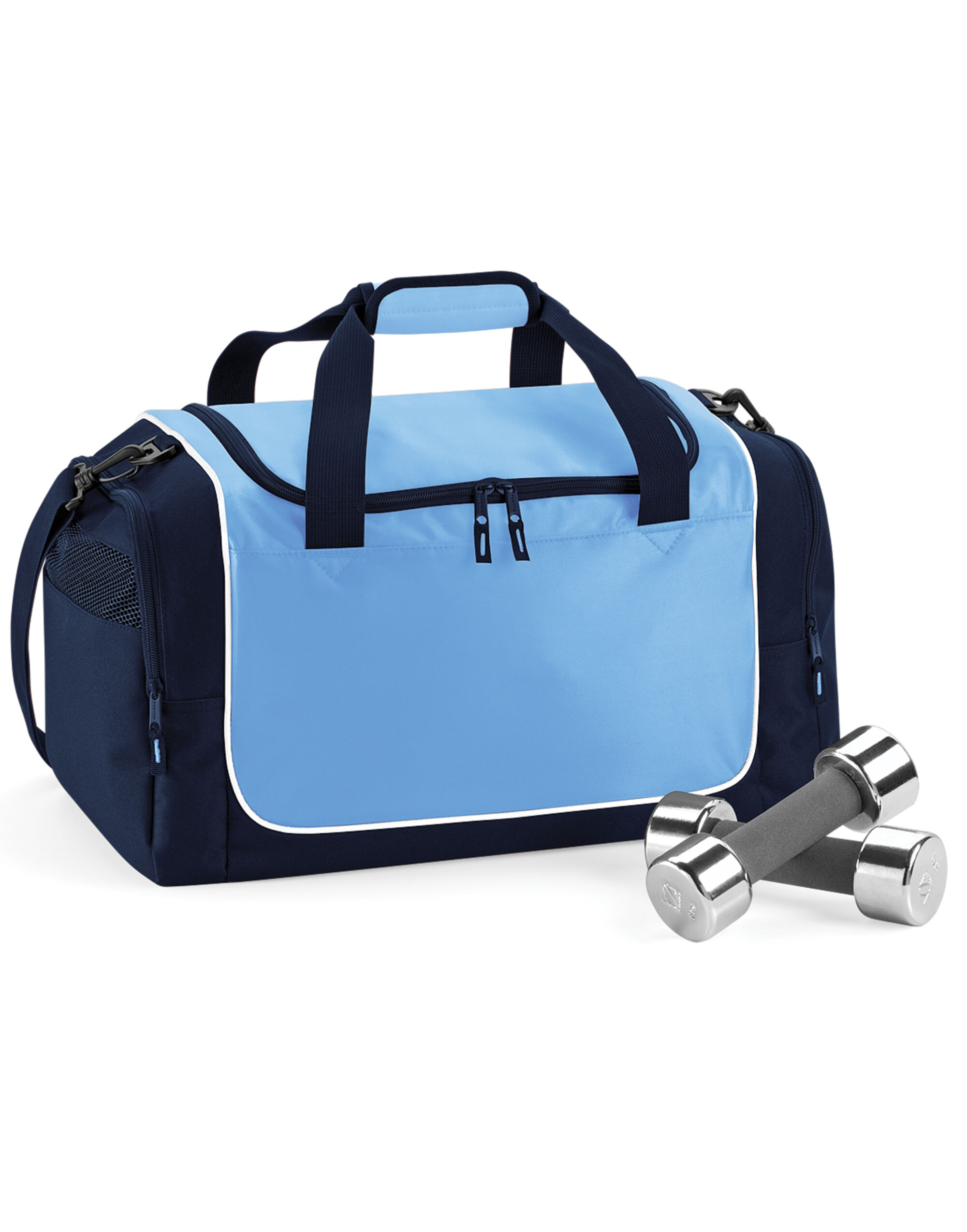 QS77 Teamwear Locker Bag Sky/French Navy/White