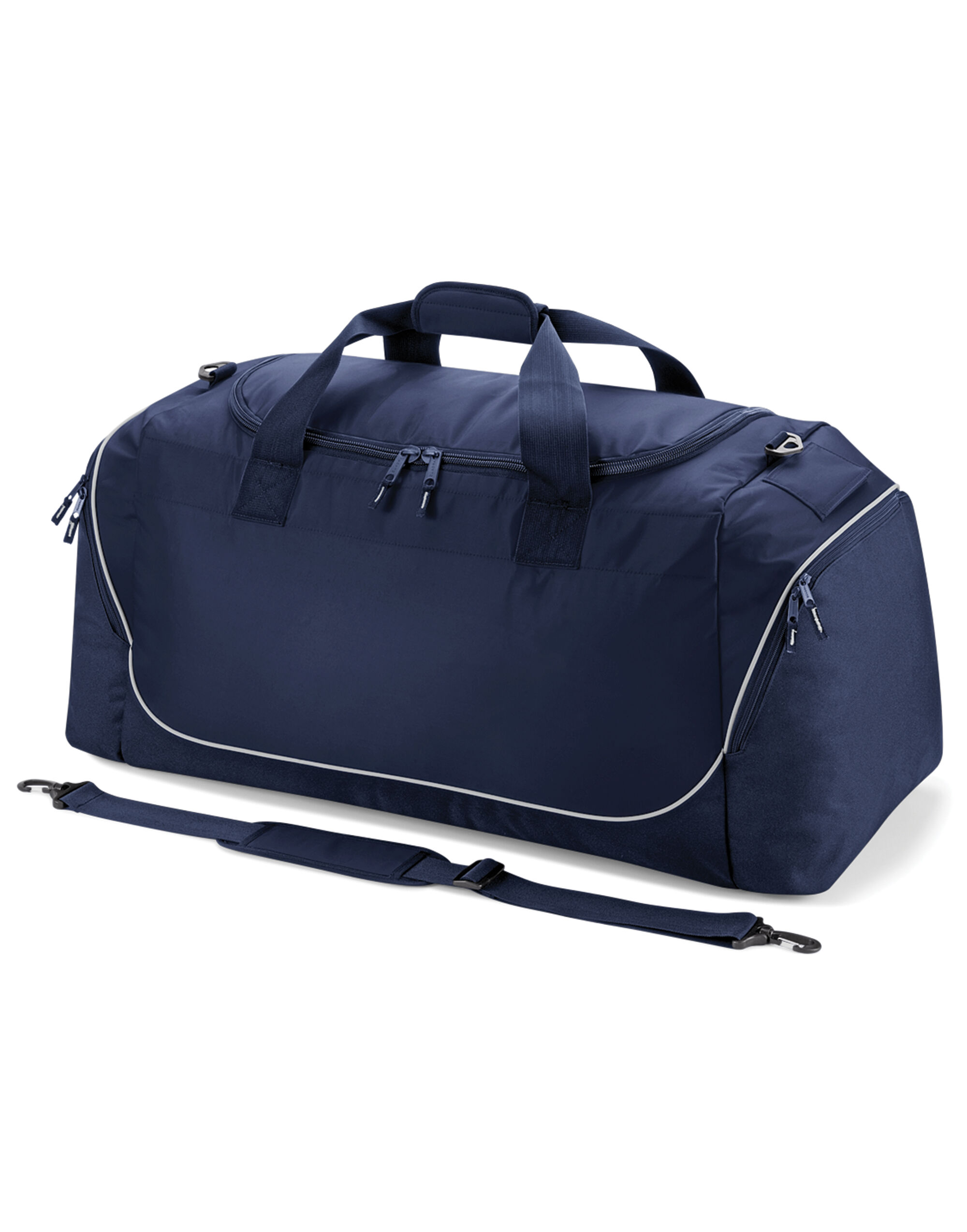 QS88 Teamwear Jumbo Kit Bag French Navy/Light Grey