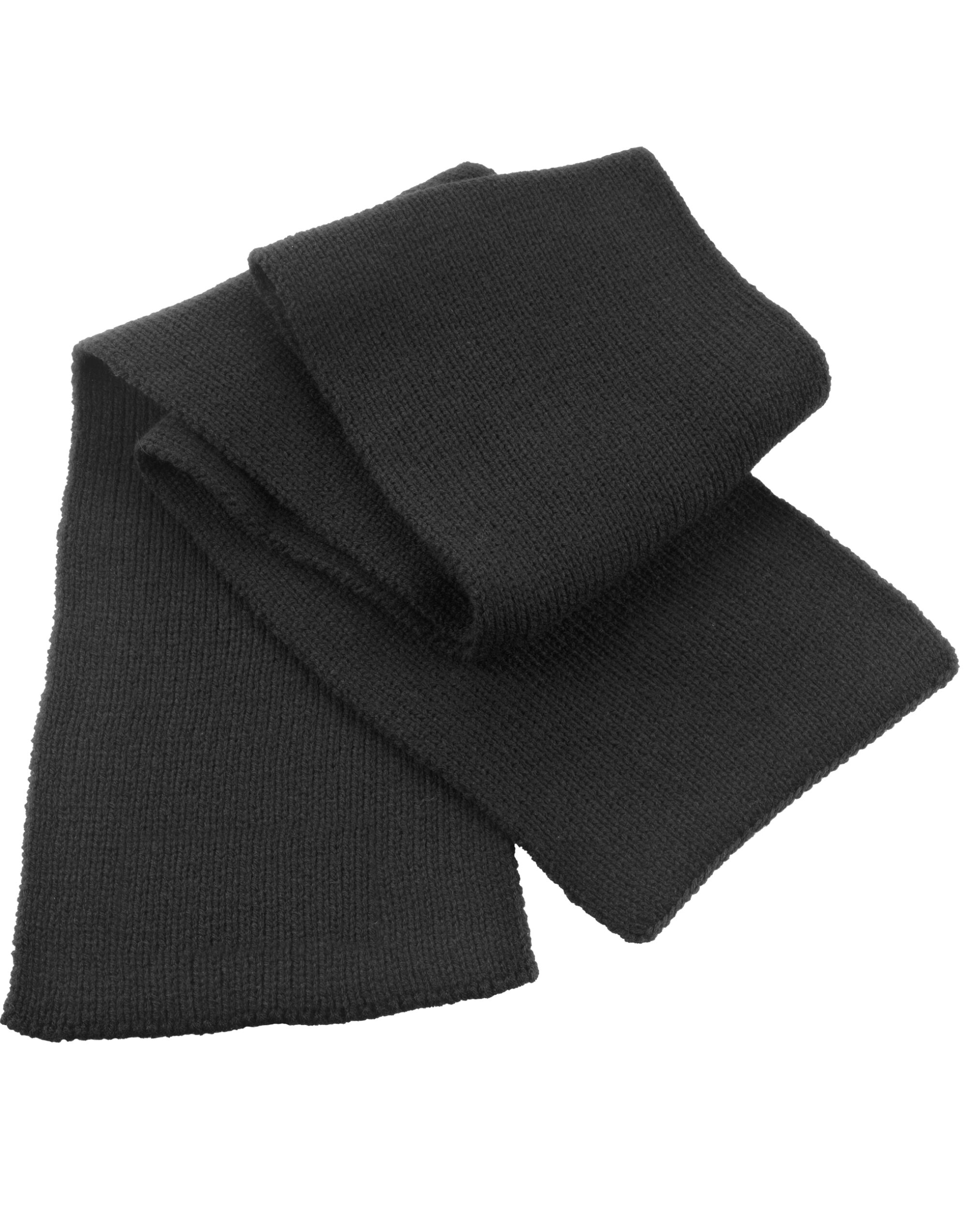 R145X Classic Heavy Knit Scarf Black