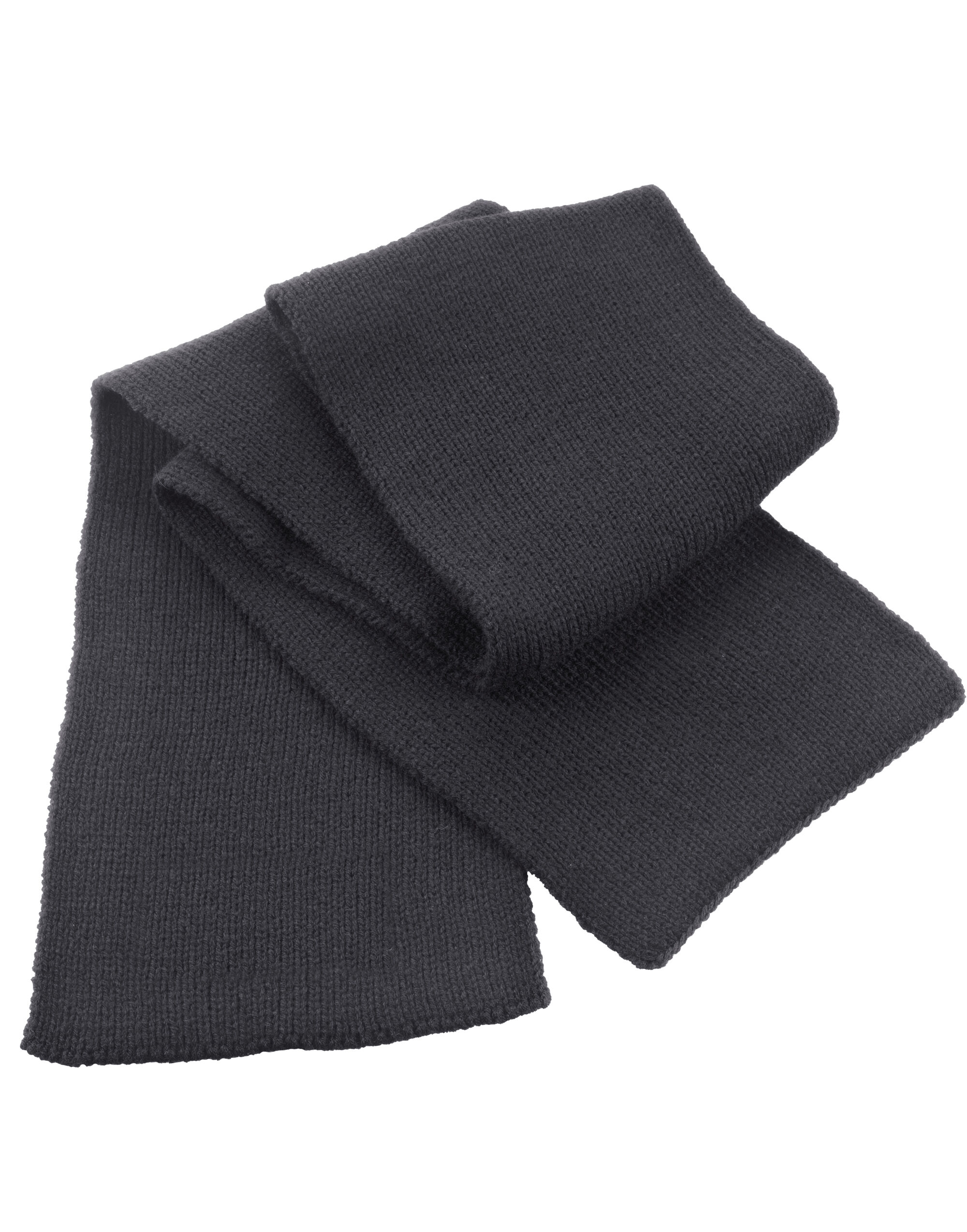 R145X Classic Heavy Knit Scarf Charcoal