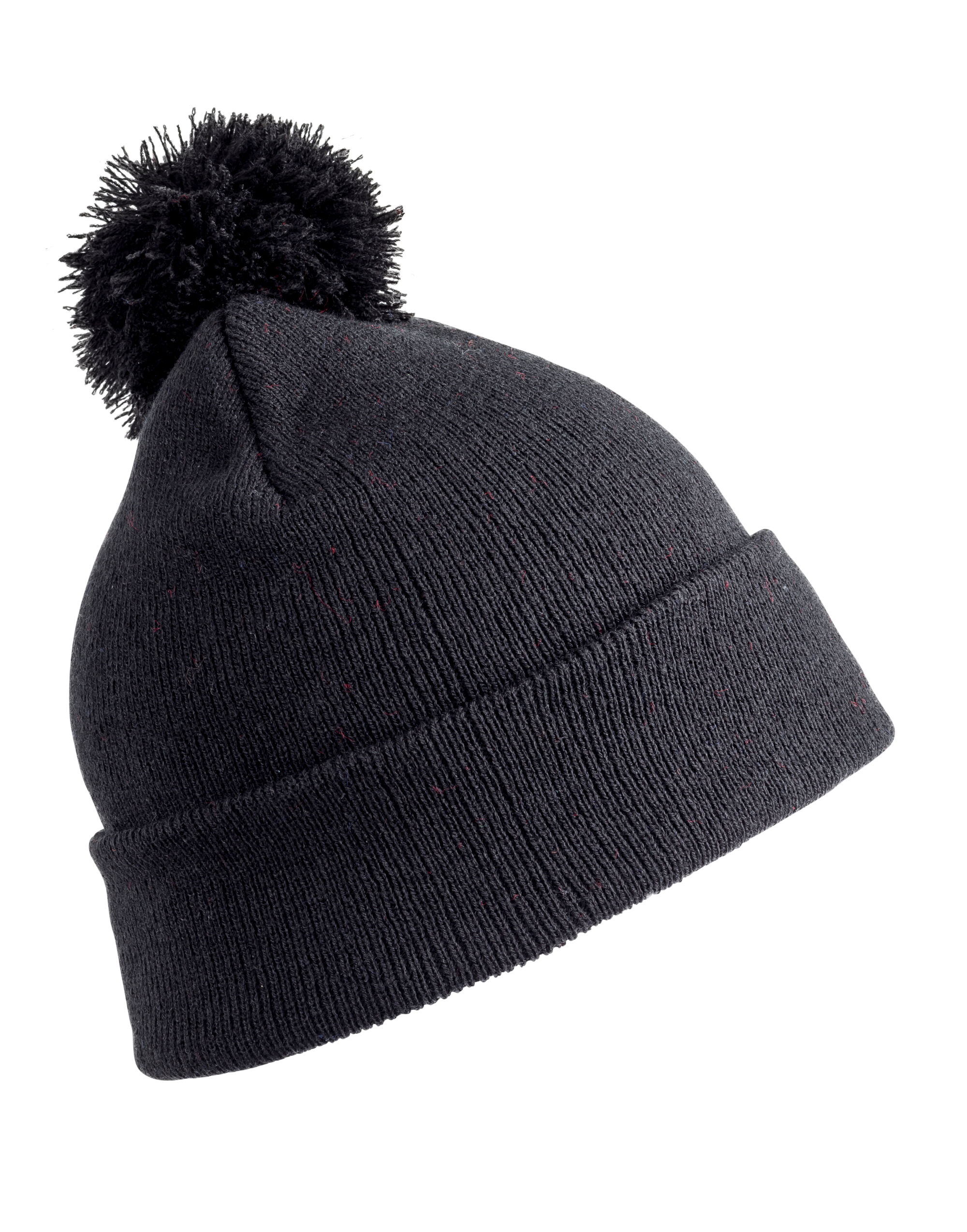 RC028J Junior Pom Pom Beanie Black