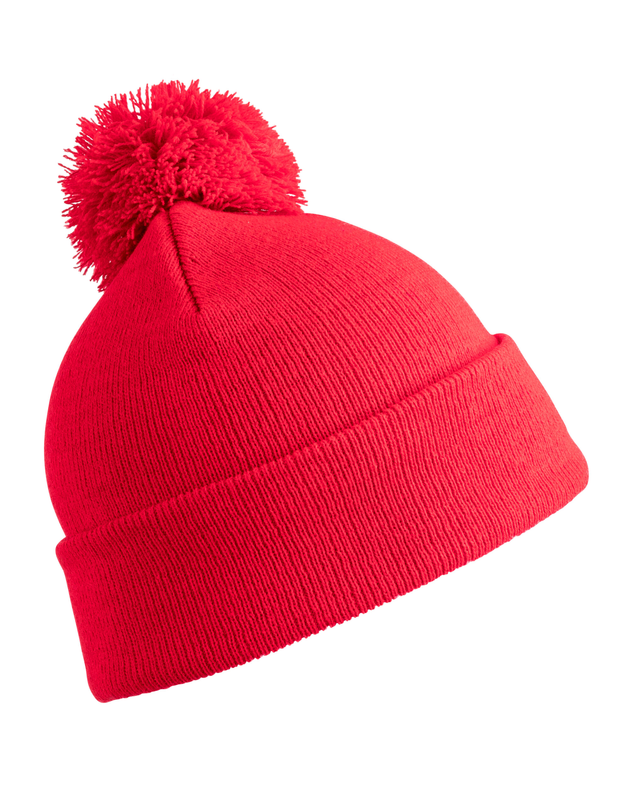 RC028X Pom Pom Beanie Red