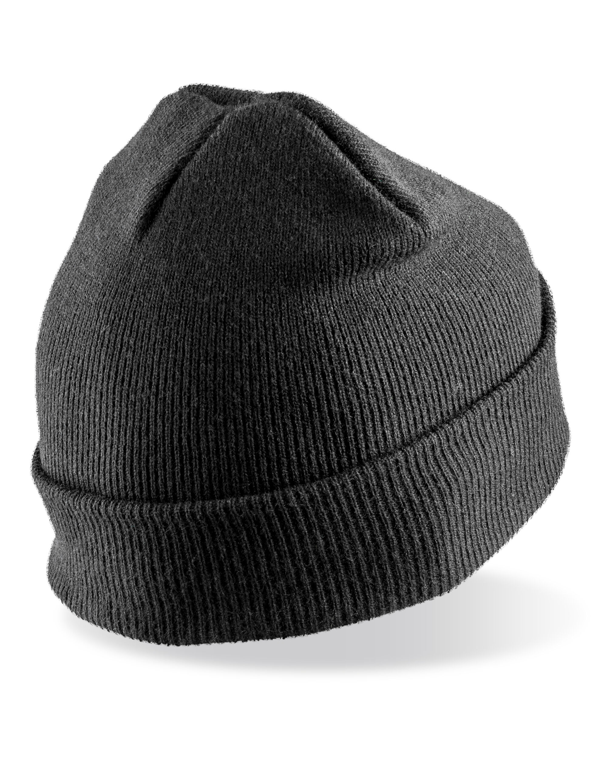 RC034X Double Knit Thinsulate™ Printers Beanie Black