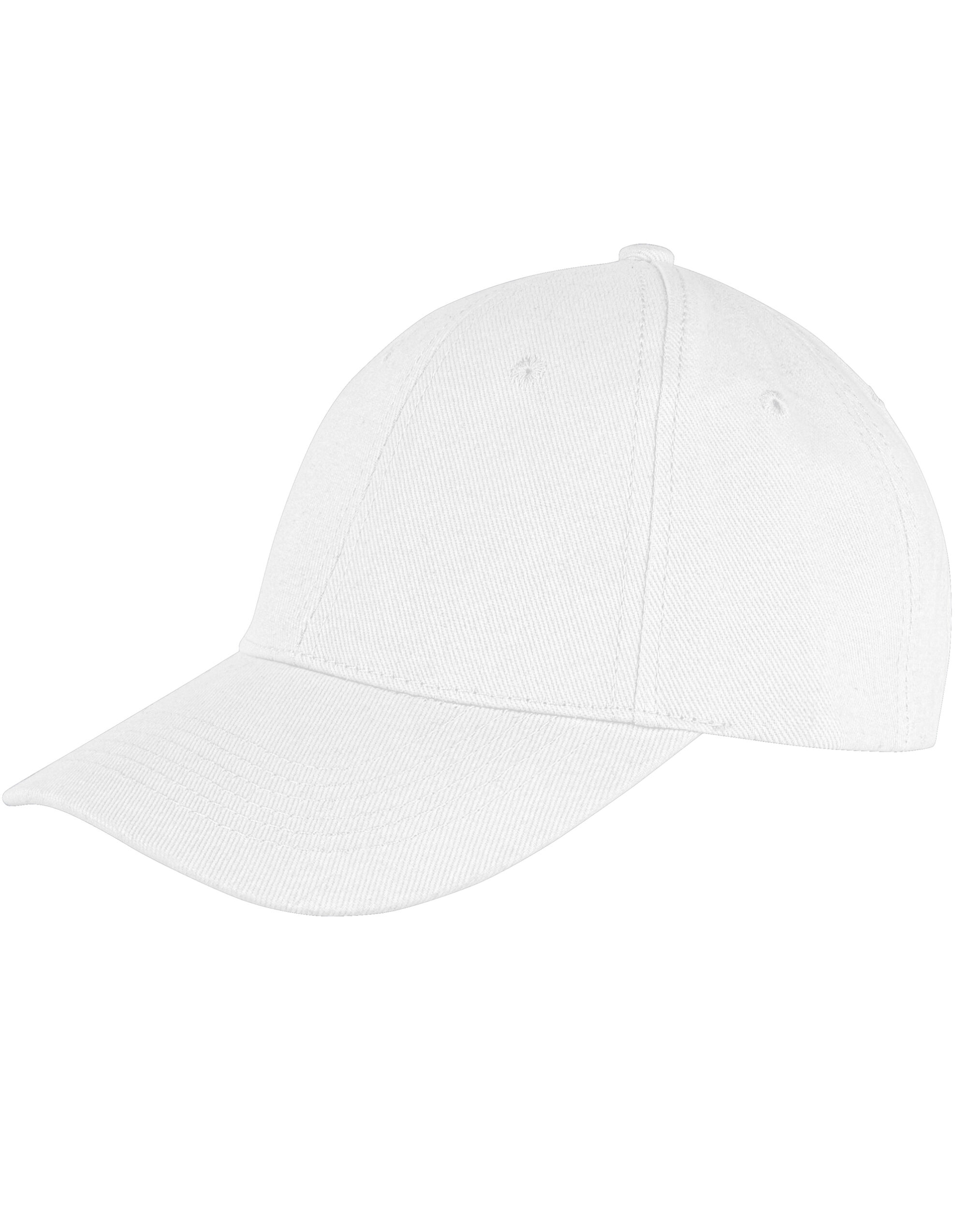 RC81X Memphis 6 Panel Brushed Cotton Low Profile Cap White