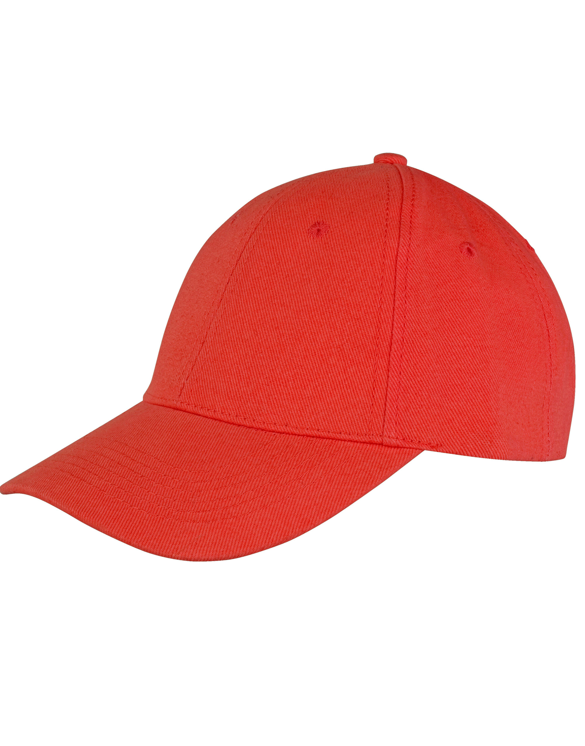 RC81X Memphis 6 Panel Brushed Cotton Low Profile Cap Red