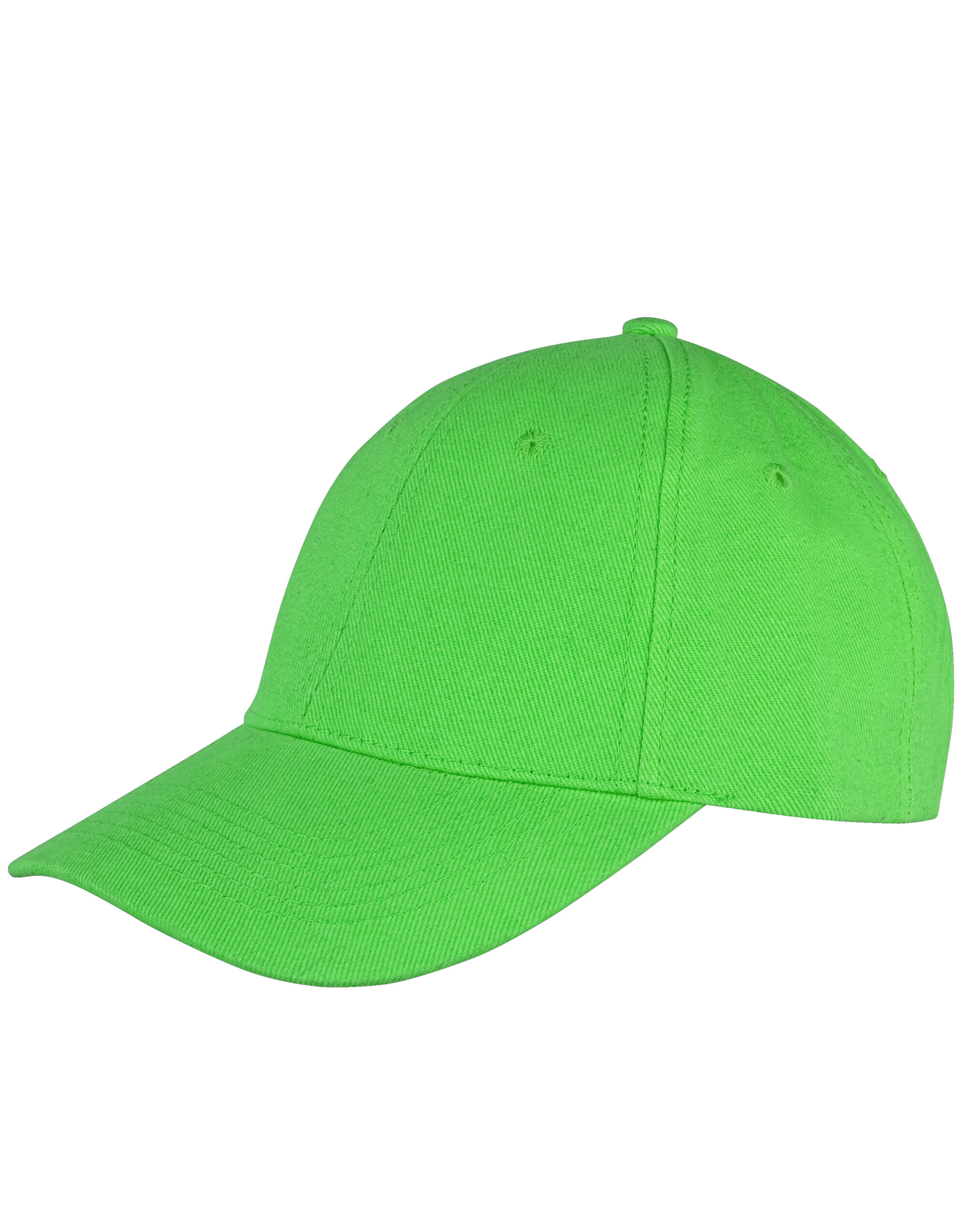 RC81X Memphis 6 Panel Brushed Cotton Low Profile Cap Lime