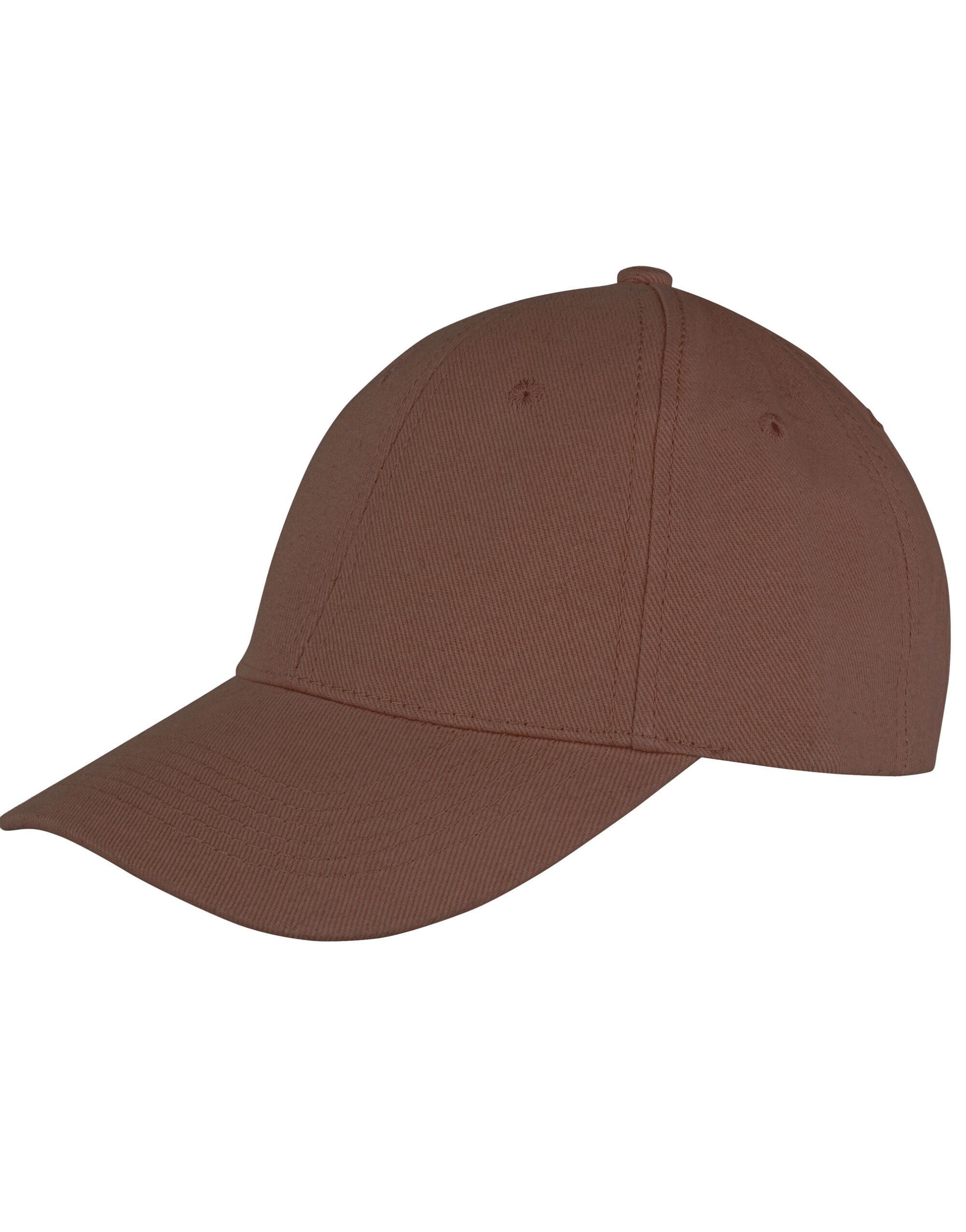 RC81X Memphis 6 Panel Brushed Cotton Low Profile Cap Chocolate