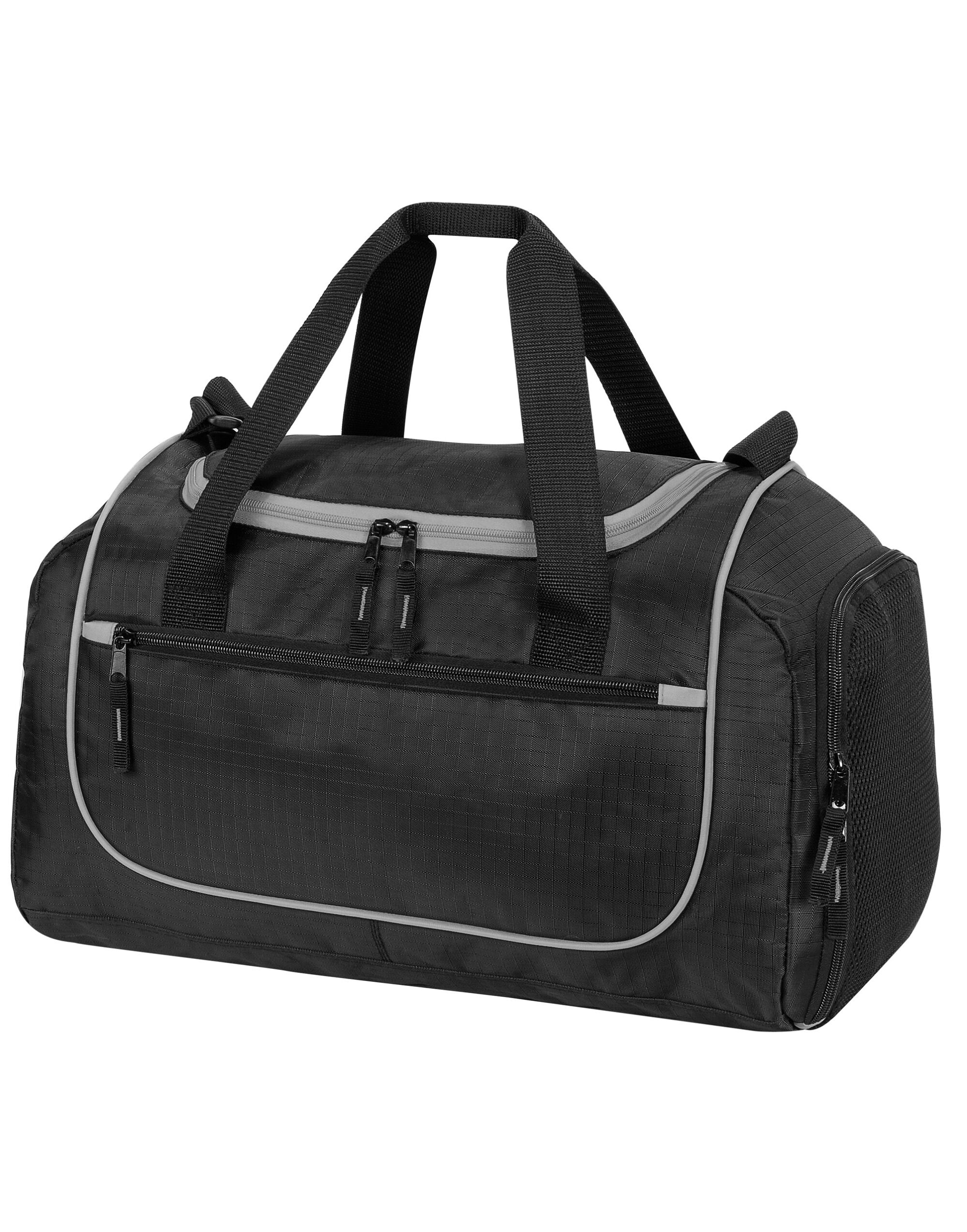 SH1578 Piraeus Holdall Black/Light Grey