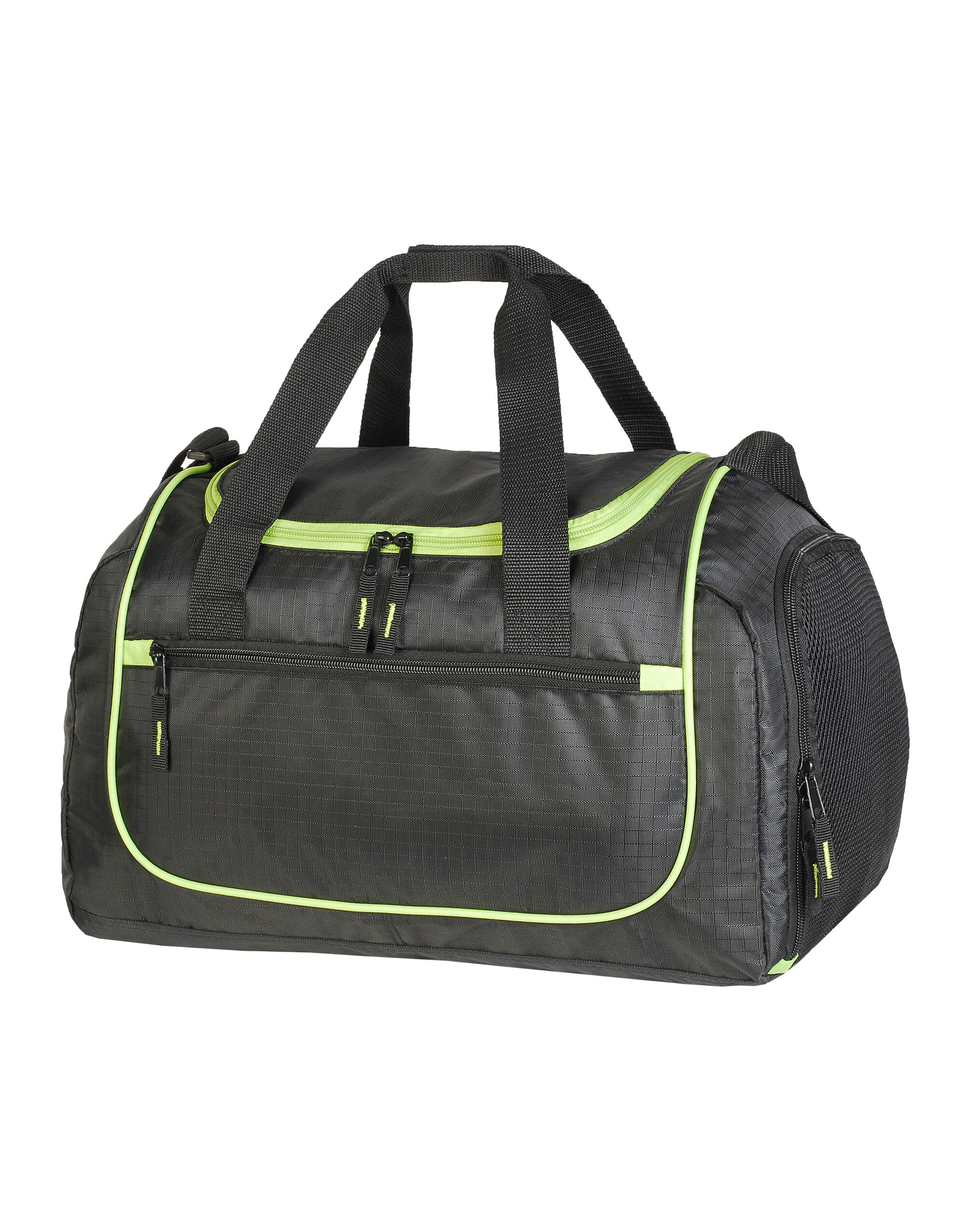 SH1578 Piraeus Holdall Black/Lime Green