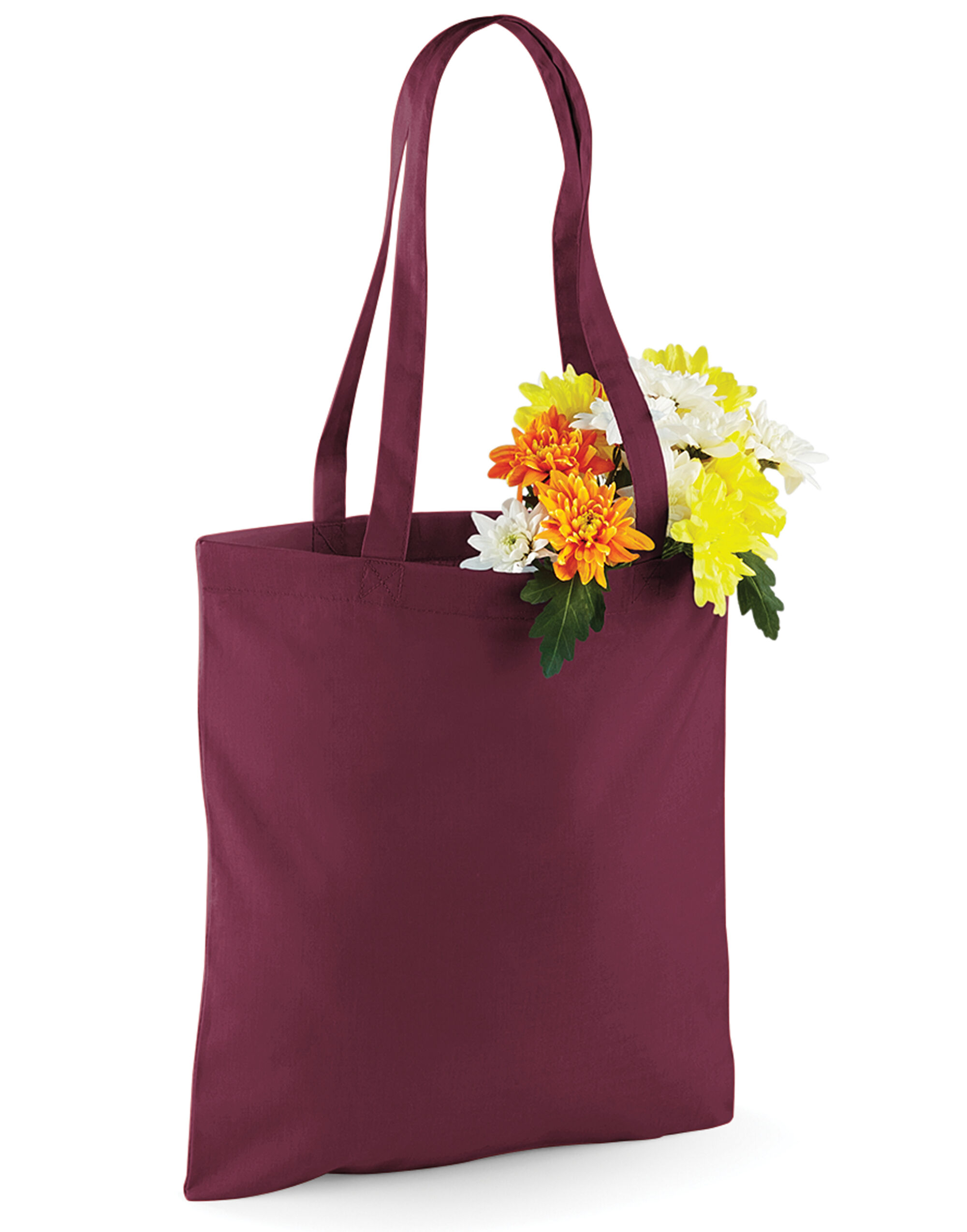 W101 Bag for Life Long Handles Burgundy