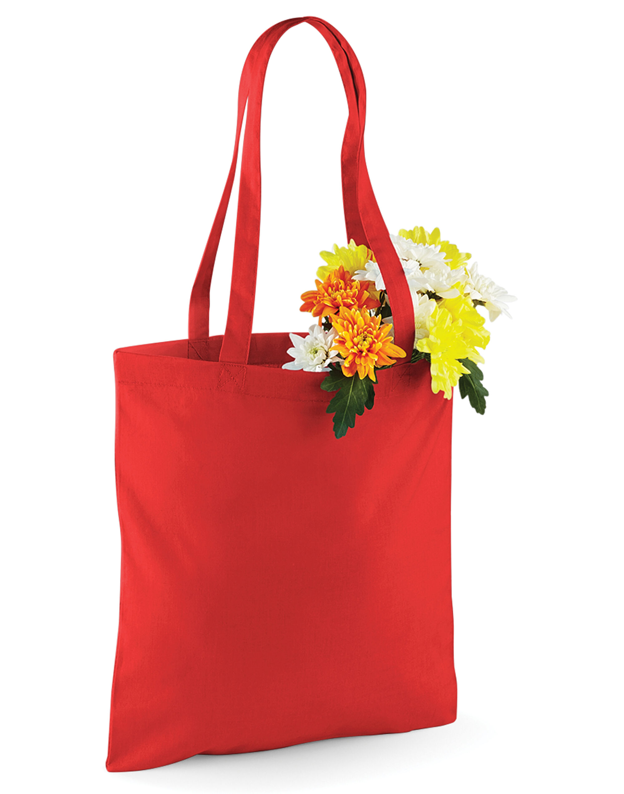 W101 Bag for Life Long Handles Bright Red