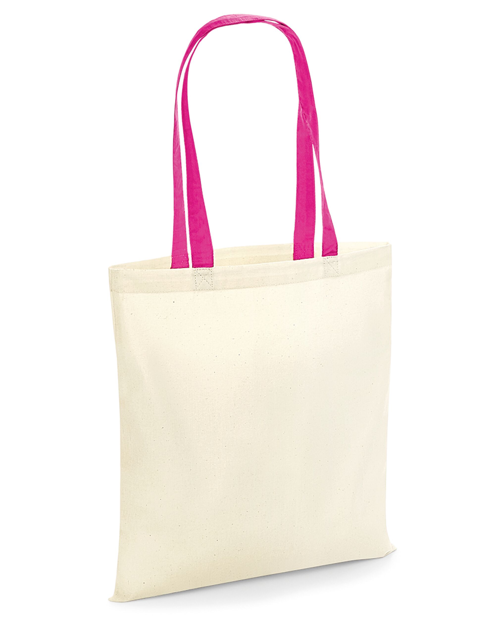 W101C Bag 4 Life - Contrast Handle Natural/Fuchsia