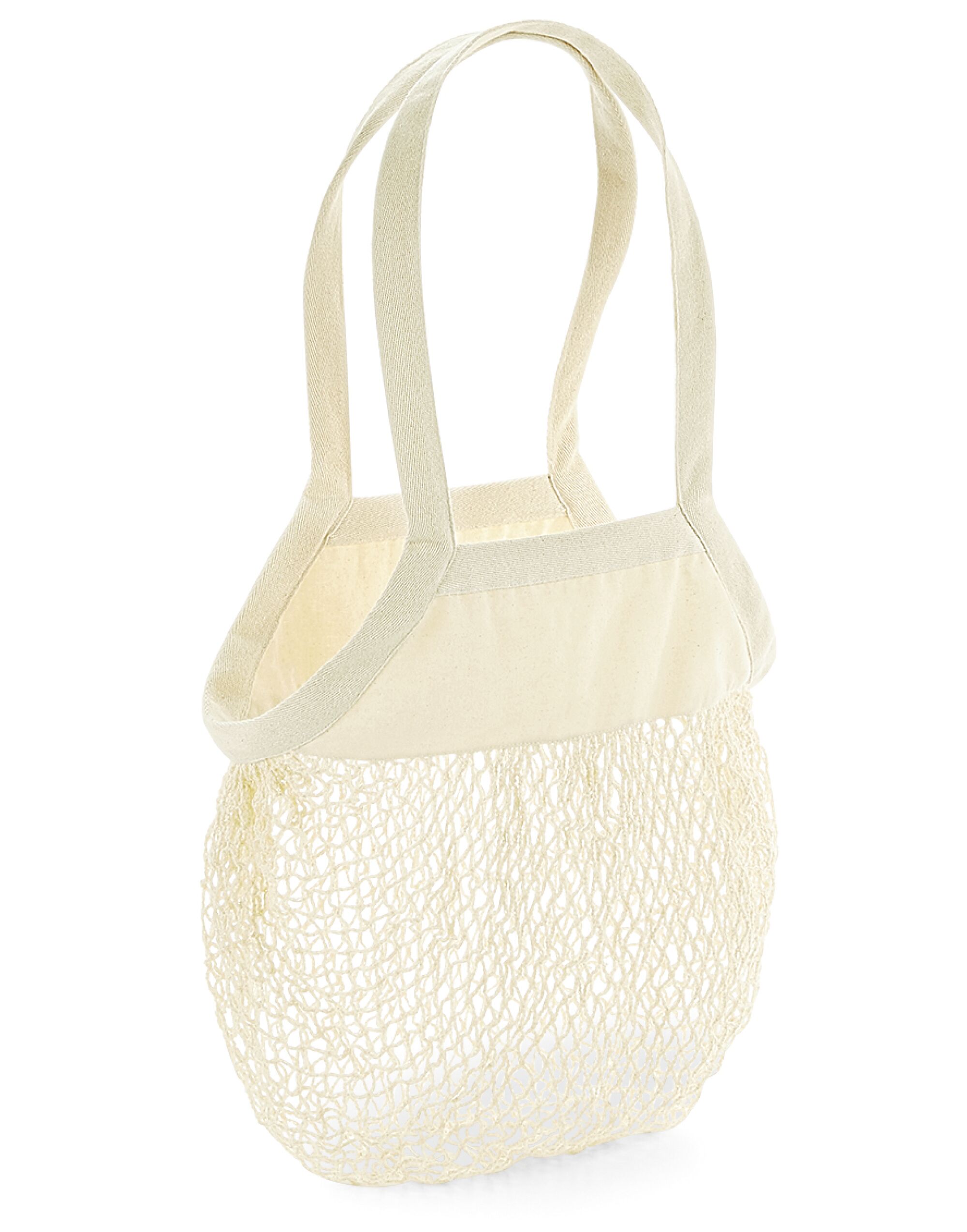 W150 Organic Cotton Mesh Grocery Bag Natural