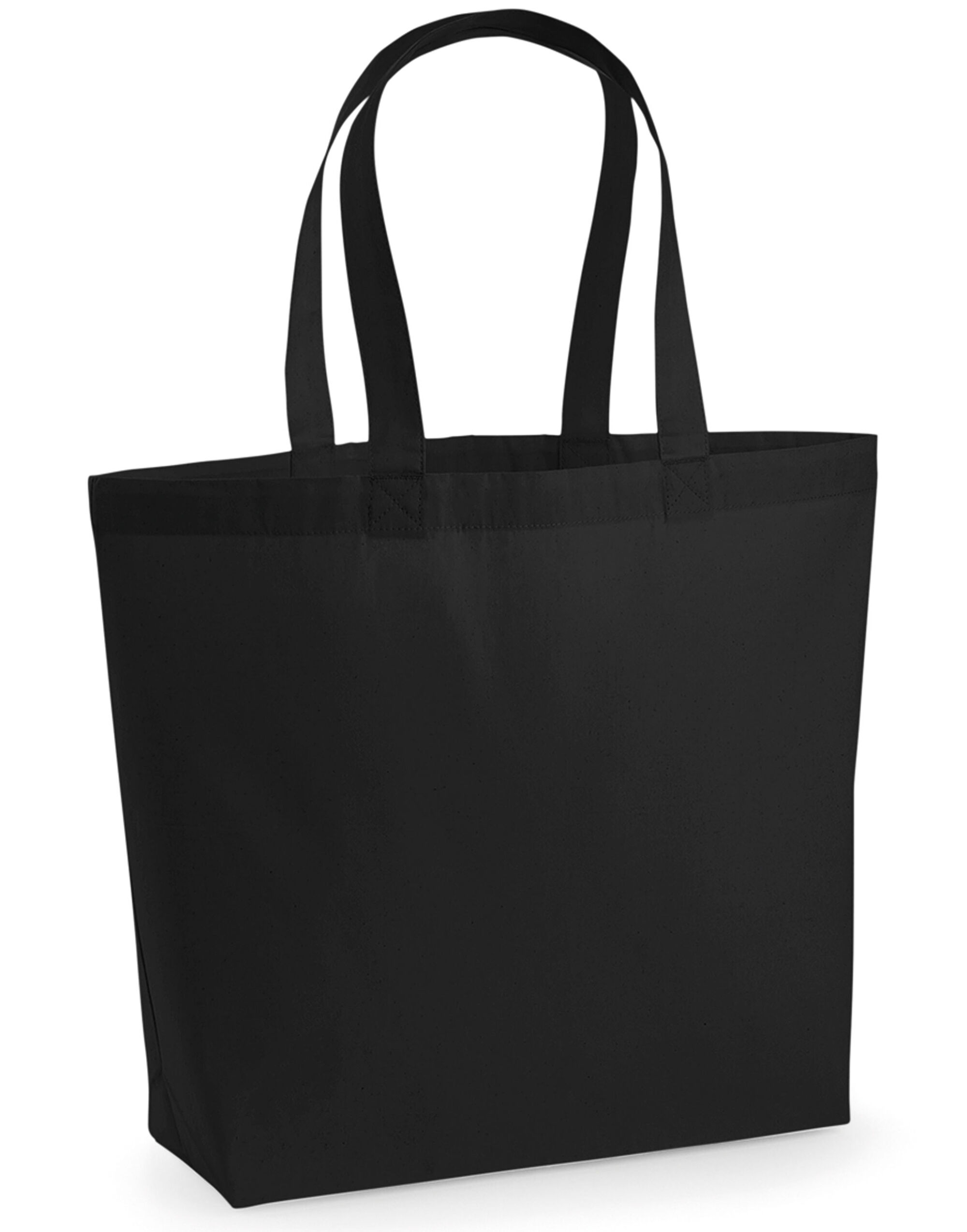 W225 Premium Cotton Maxi Tote Black