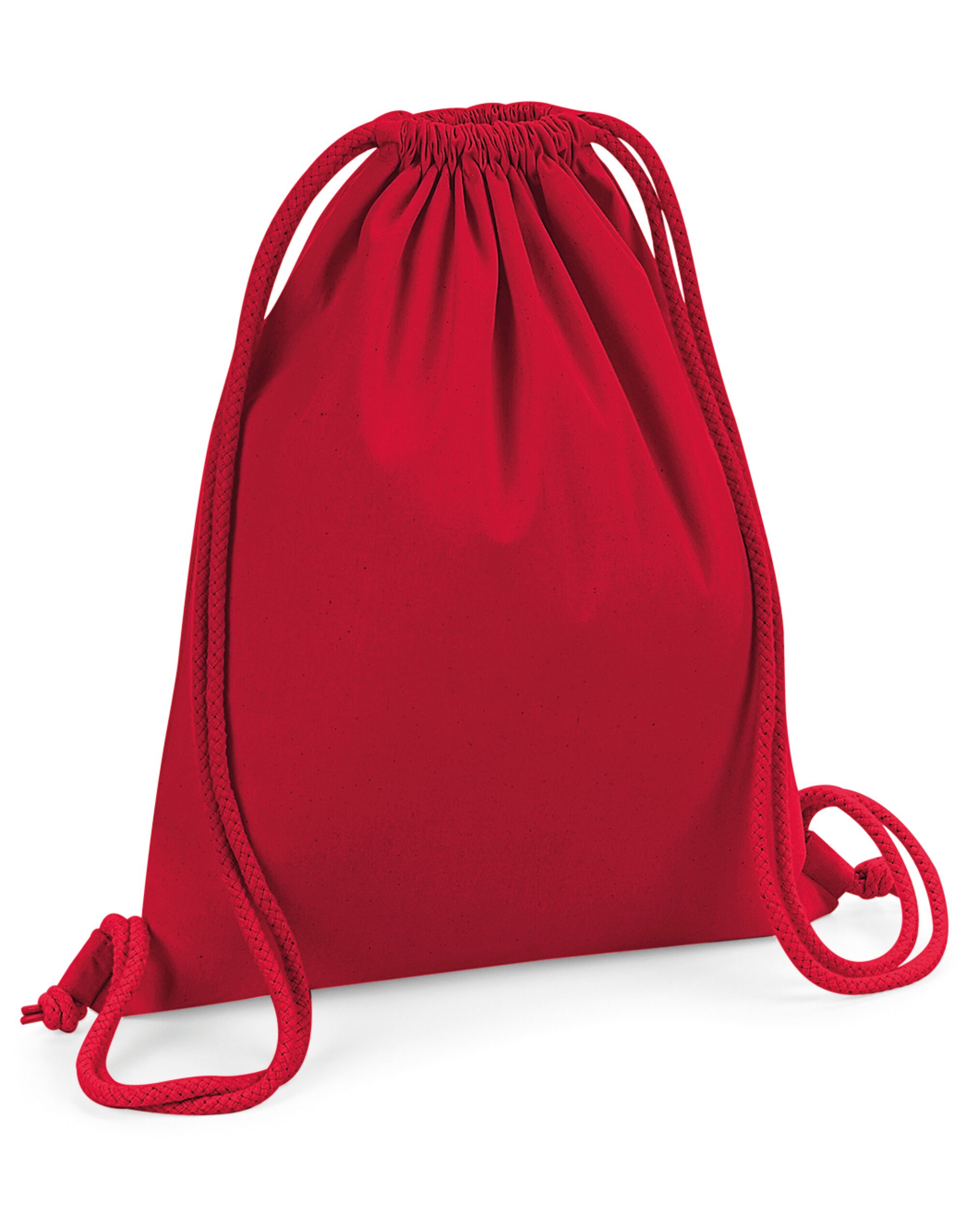 W260 Organic Premium Cotton Gymsac Classic Red