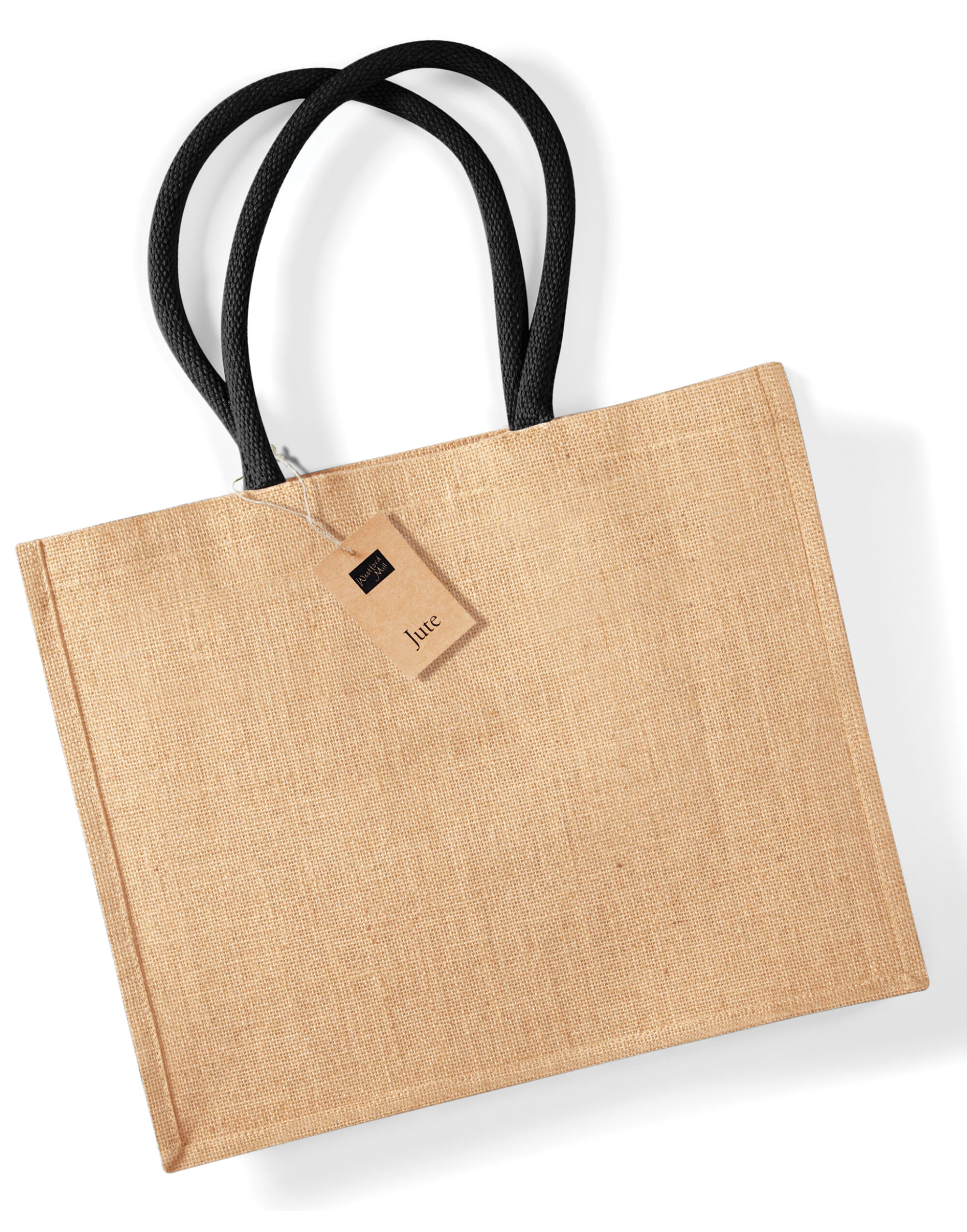 W407 Jute Classic Shopper Natural/Black