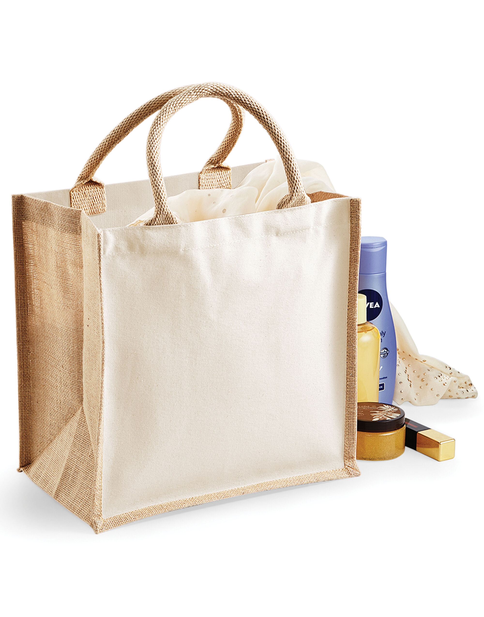 W421 Printers' Midi Jute bag Natural