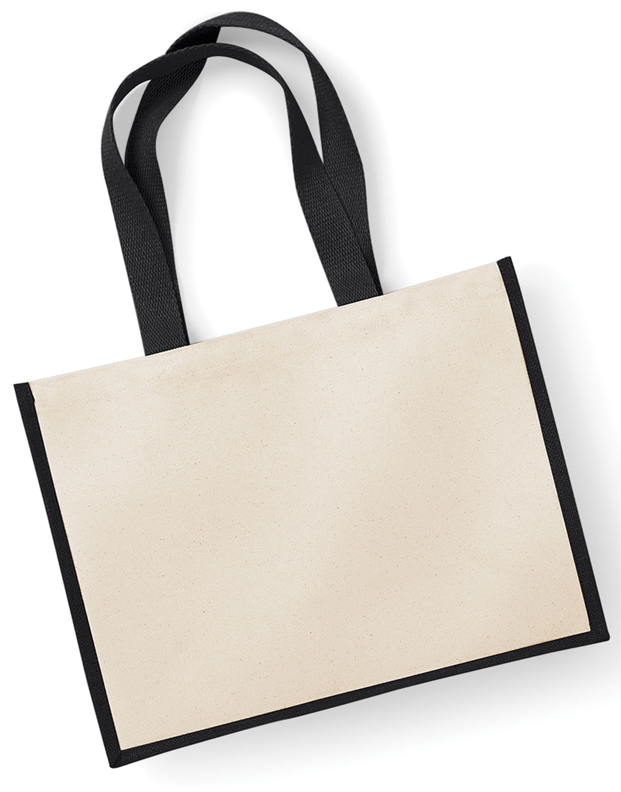 W422 Printers' Jute Classic Shopper Black