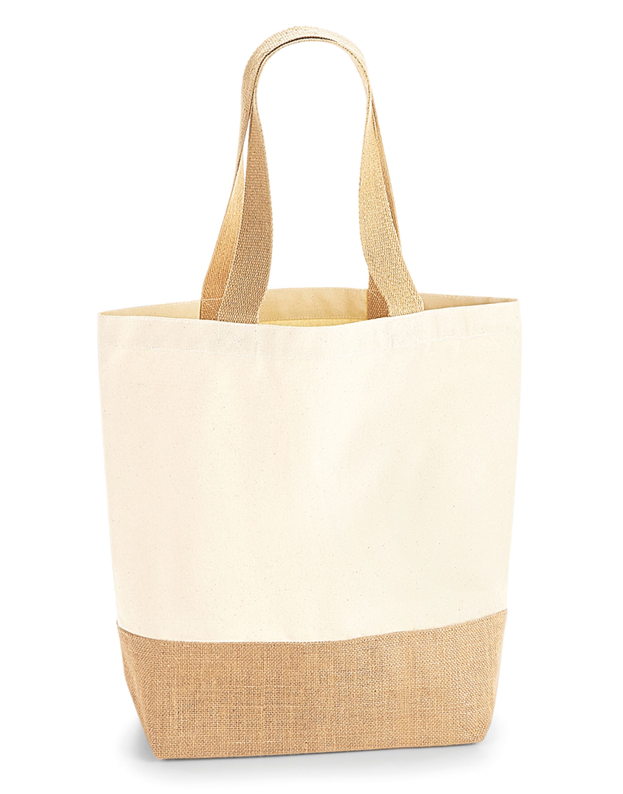 W450 Jute Base Canvas Shopper Natural