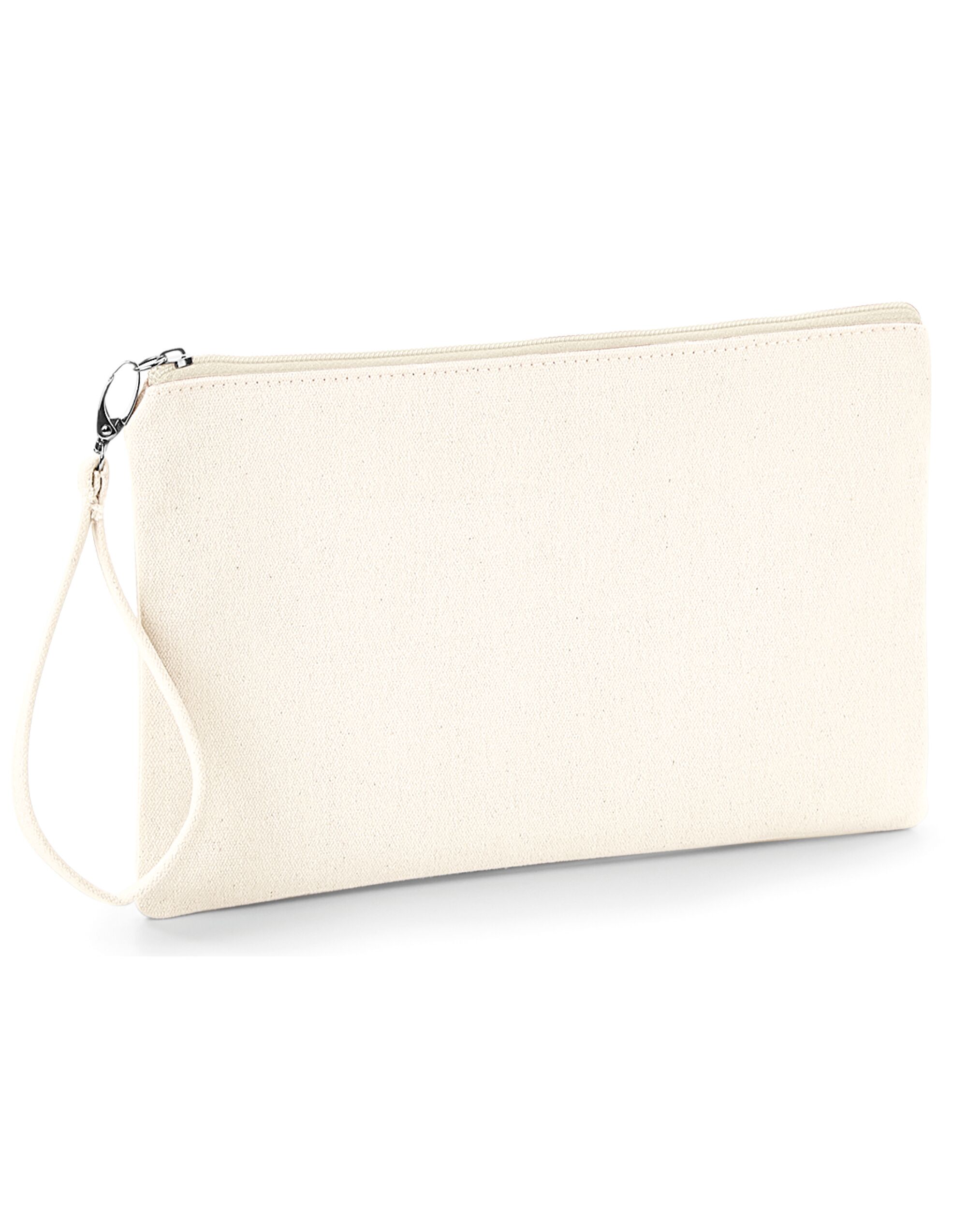 W520 Canvas Wristlet Pouch Natural/ Natural