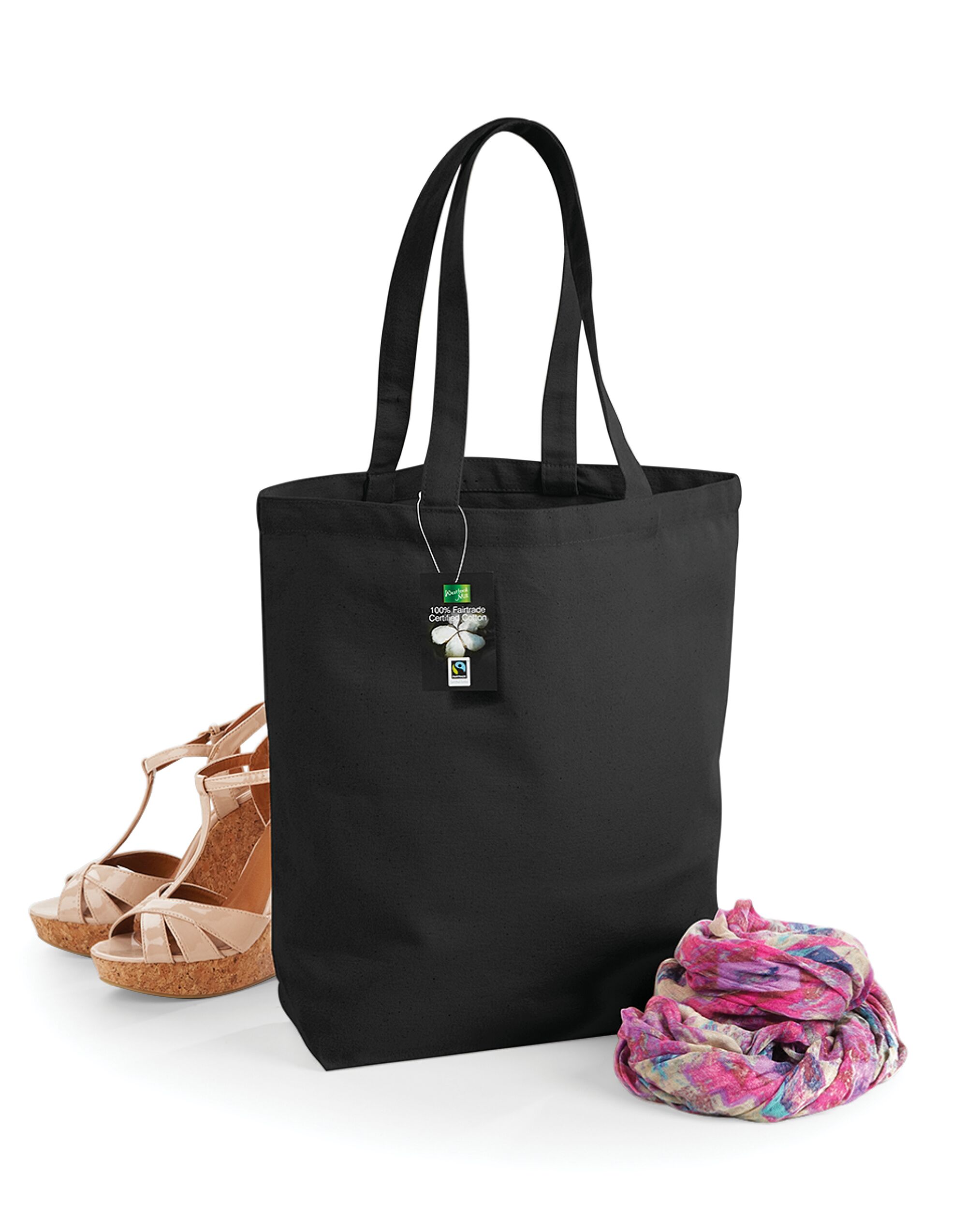 W671 Fairtrade Cotton Camden Shopper Black