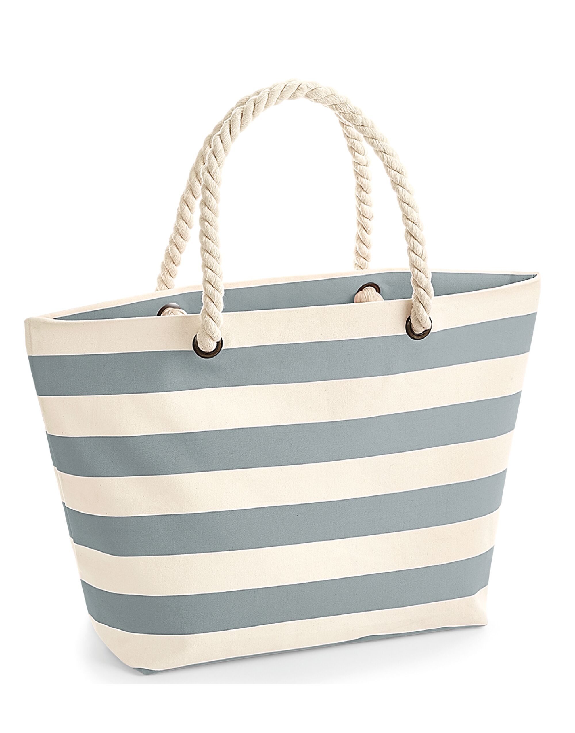 W680 Nautical Beach Bag Natural/ Grey