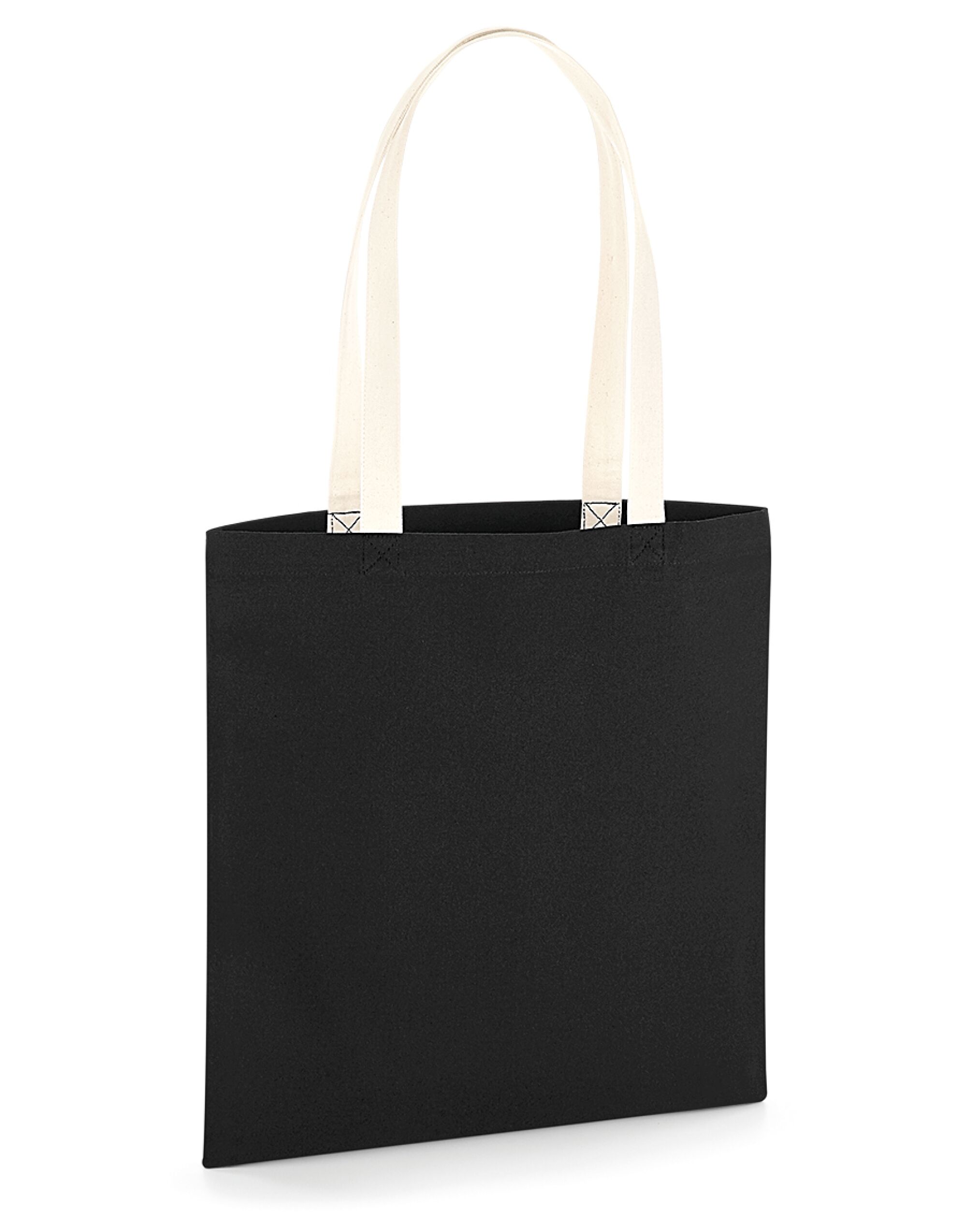 W801C EarthAware® Organic Bag for Life - Contrast Handles Black/Natural
