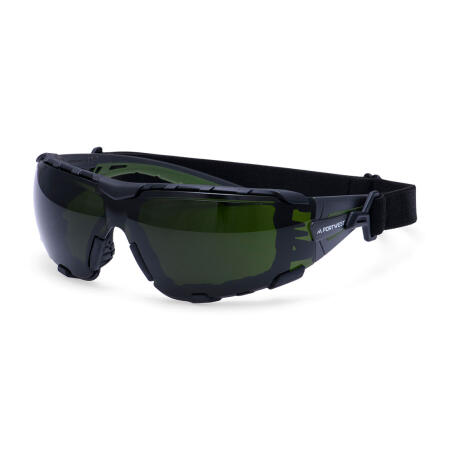 PS28 Tech Look Pro KN Safety Glasses Bottle Green
