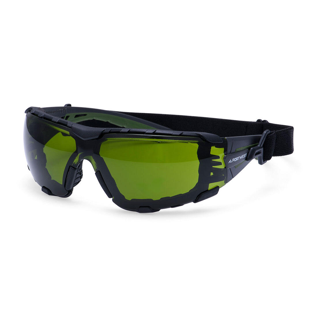 PS28 Tech Look Pro KN Safety Glasses Green