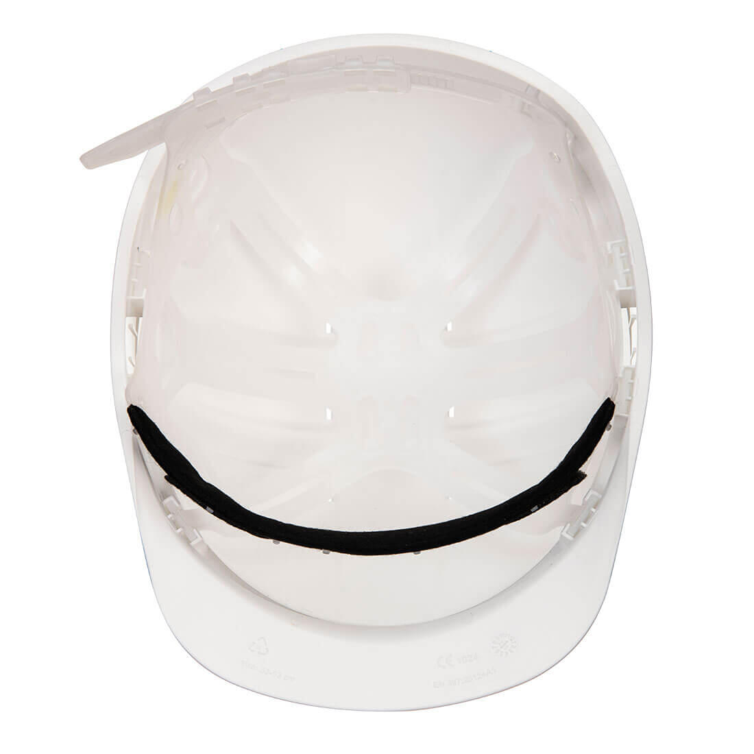 PS60 Expertline Safety Helmet (Slip Ratchet) White - Image 2
