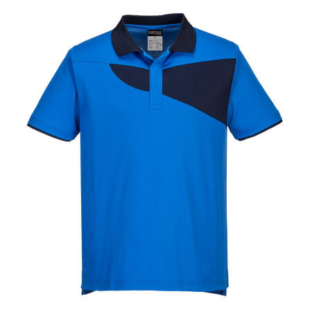 Portwest PW210 Two Tone Polo Shirt S/S Royal/Navy