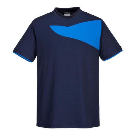Portwest PW211 PW2 Cotton Comfort T-Shirt S/S Navy/Royal