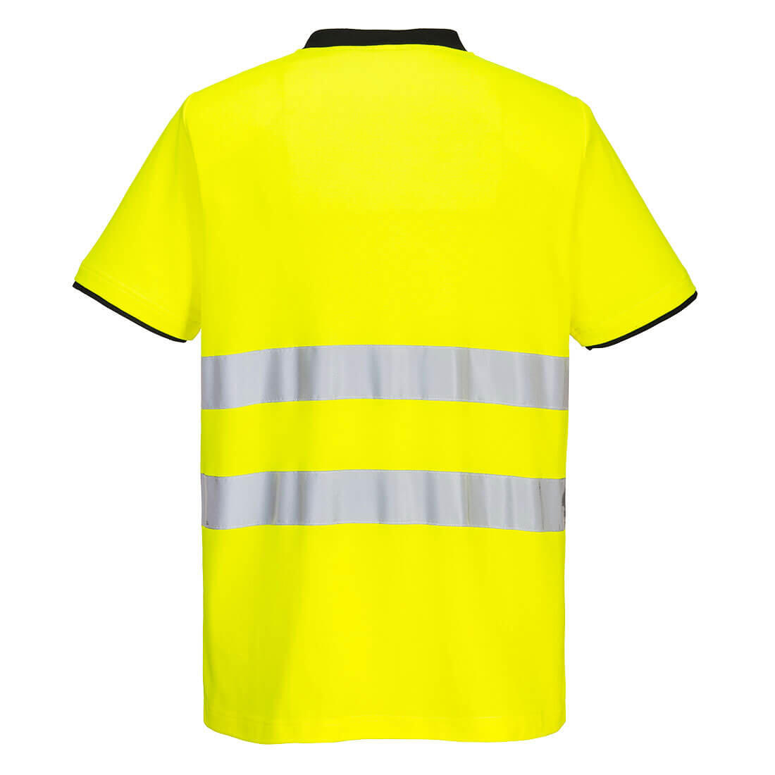 PW213 PW2 Hi-Vis Cotton Comfort T-Shirt S/S Yellow/Black - Image 2