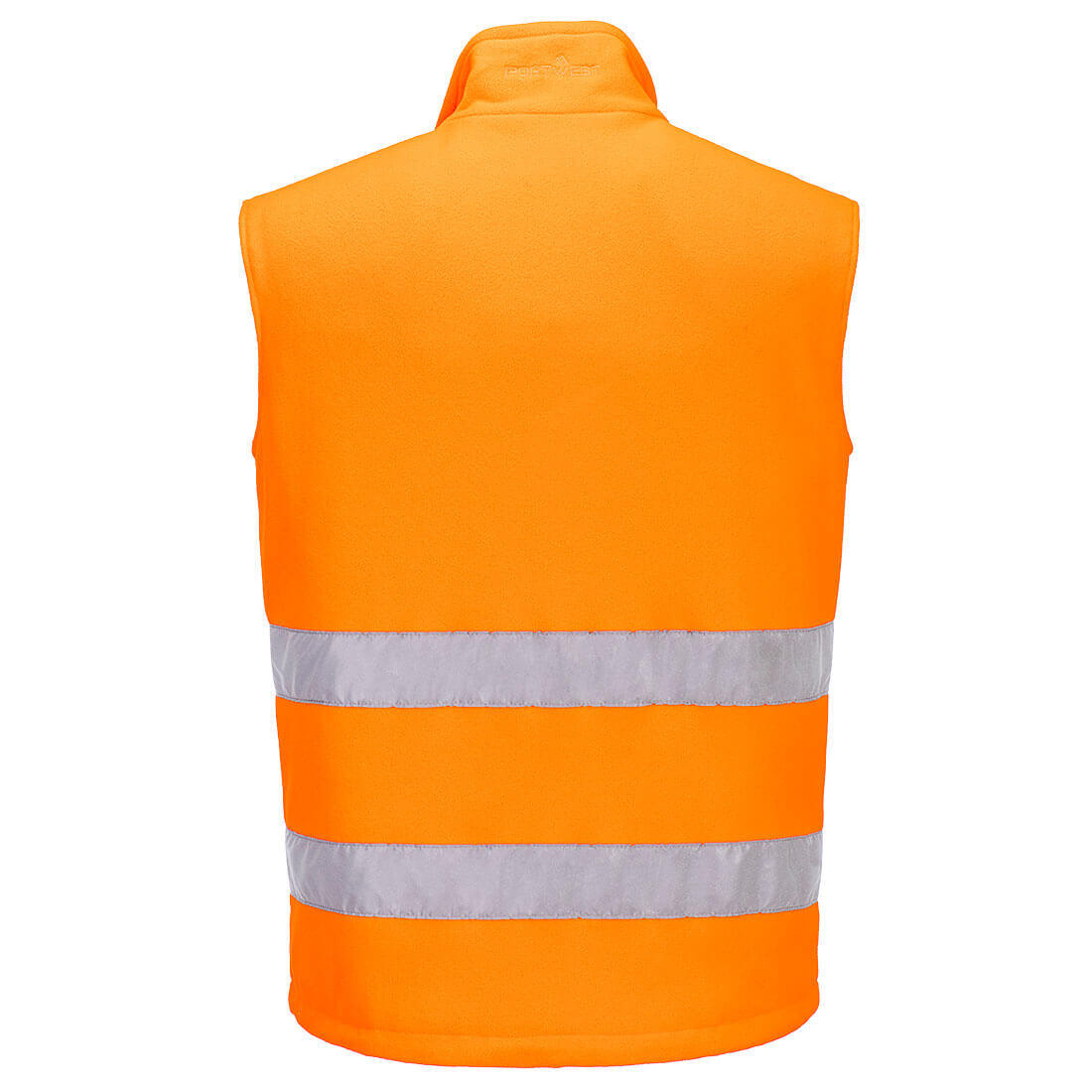PW231 PW2 Hi-Vis Fleece Bodywarmer Orange/Black - Image 2