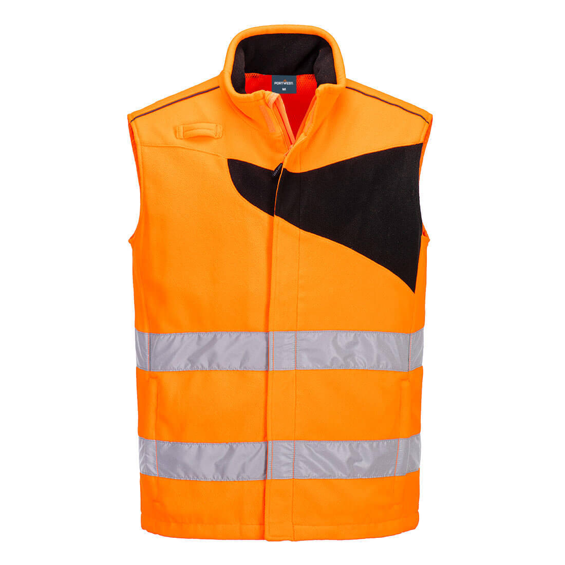 Portwest PW231 PW2 Hi-Vis Fleece Bodywarmer Orange/Black