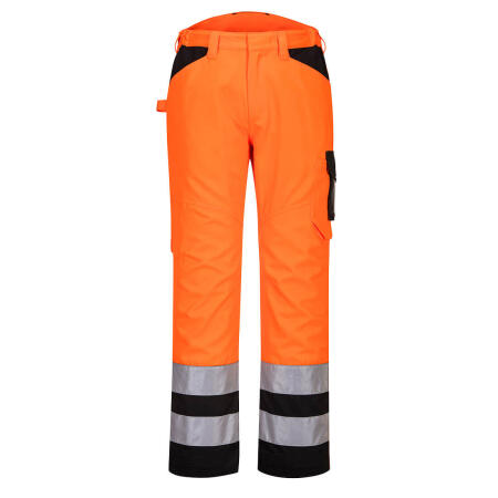 Portwest PW241  PW2 Hi-Vis Service Trousers Orange/Black
