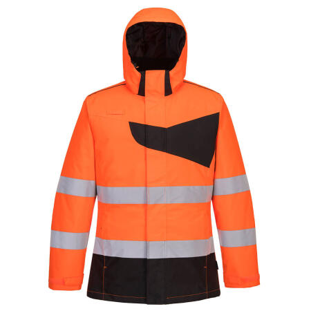 PW261 Hi-Vis Winter Jacket Orange/Black
