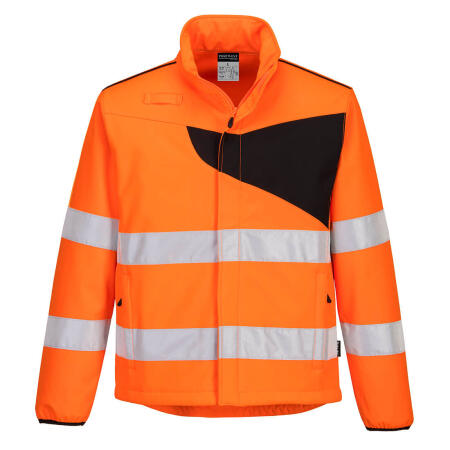 PW275 PW2 Hi-Vis Softshell (2L) Orange/Black