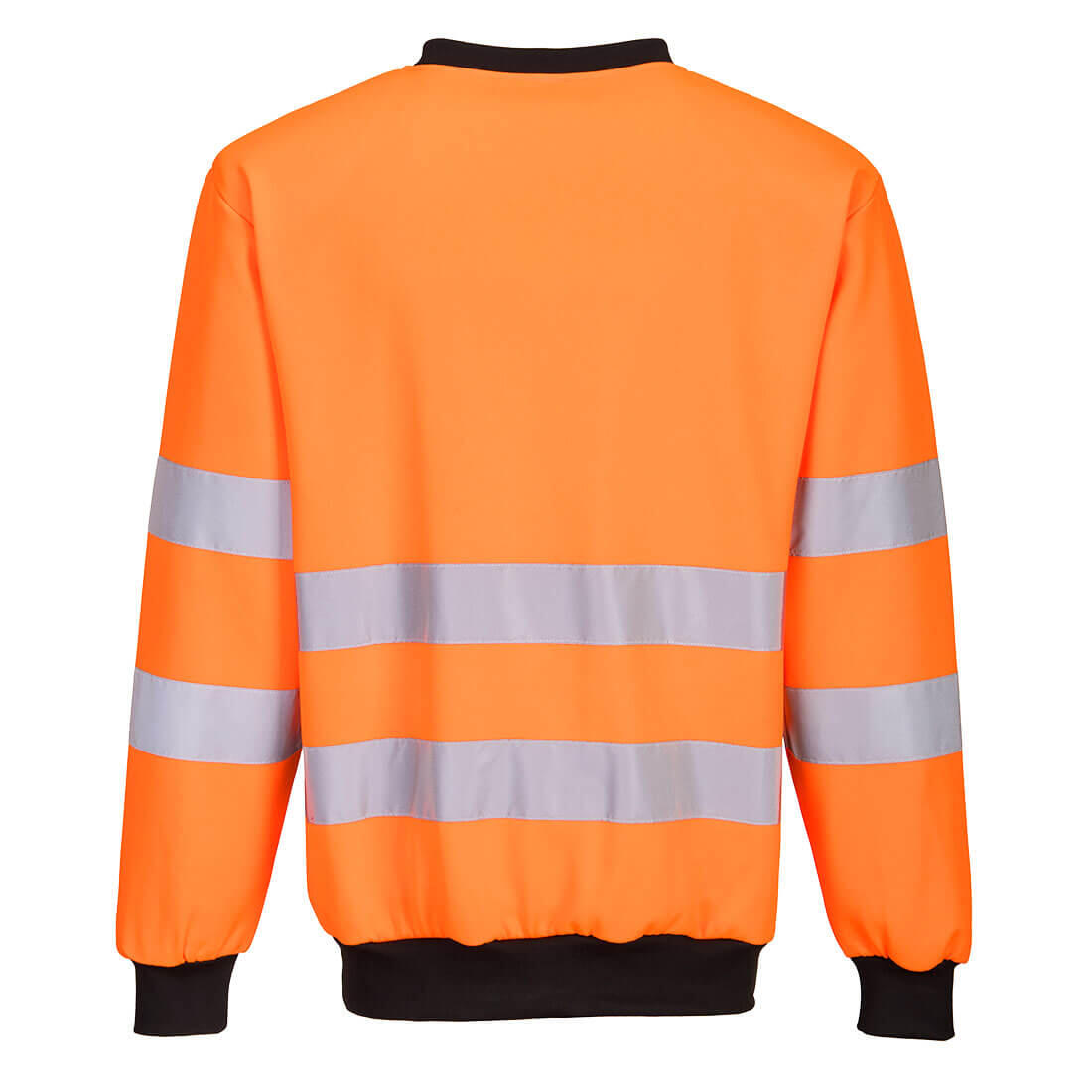 PW277 PW2 Hi-Vis Sweatshirt Orange/Black - Image 2