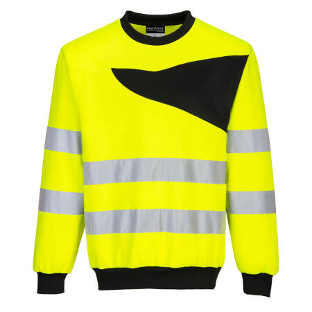 Portwest PW277 PW2 Hi-Vis Sweatshirt Yellow/Black