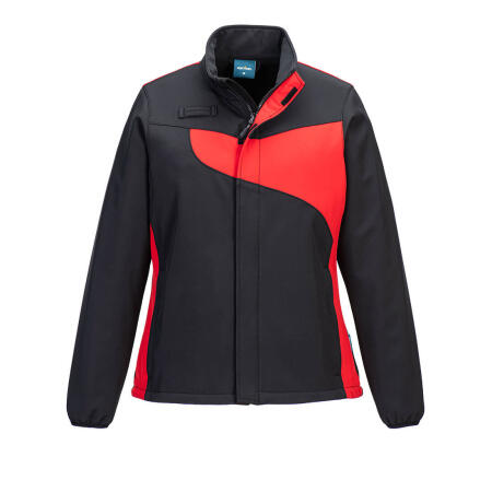 Portwest PW278 PW2 Women's Softshell (2L) Black/Red