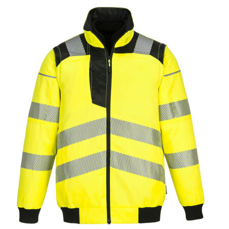 PW302 PW3 Hi-Vis 3-in-1 Pilot Jacket  Yellow/Black