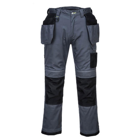 Portwest PW305 PW3 Stretch Holster Work Trousers Zoom Grey/Black